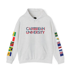 Caribbean University Three-Panel Hoodie, Design for Students from the Caribbean or Caribbean Ancestry, Gift, Caribbean Pride, Warm Apparel