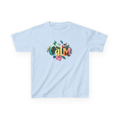 Calm Organic Tee for Kids, Children's Cotton Tshirt, Peaceful Toddler Shirt, Relaxing Youth Top, Serene Baby Tee, Tranquil Kid's Shirt