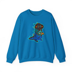 Friendly Reptar Sweatshirt, Autism Friendly Graphic Crewneck Jumper, Unisex Pullover, Trendy Streetwear Top, Gift for Art Fans, Neuro-Art
