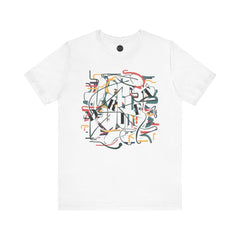 Abstract Drift T-Shirt, Unisex Gift, Colorful Artistry Tee, Creative Insight Shirt, Authentic Design Top - Unisex Jersey Tee, Abstract Drift