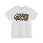 Grenada Nature Color Splash Tee, Island Paradise T-shirt, Vibrant Caribbean Country Tee, Festive Carnival T-shirt, Exotic Grenada Design Tee