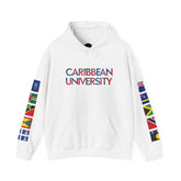 Caribbean University Three-Panel Hoodie, Design for Students from the Caribbean or Caribbean Ancestry, Gift, Caribbean Pride, Warm Apparel