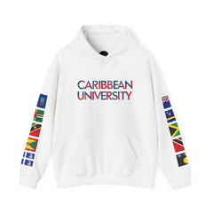 Caribbean University Three-Panel Hoodie, Design for Students from the Caribbean or Caribbean Ancestry, Gift, Caribbean Pride, Warm Apparel