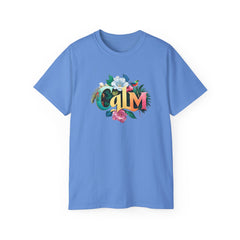 CALM Floral Organic Color Splash Tee