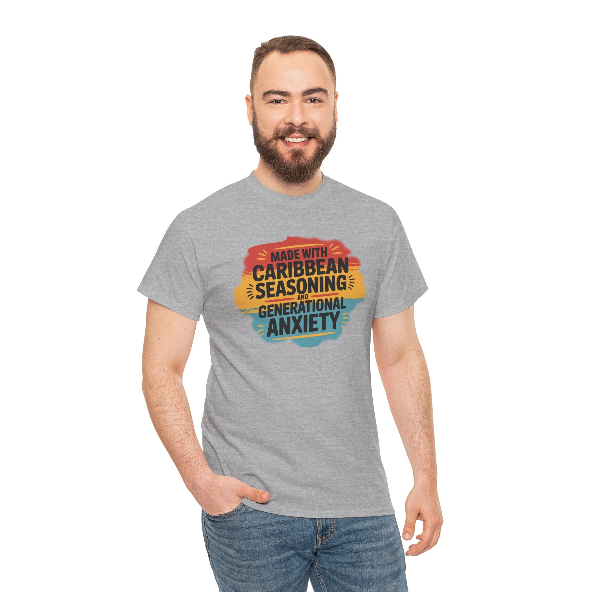 Made With Caribbean Seasoning & Generational Anxiety Tee