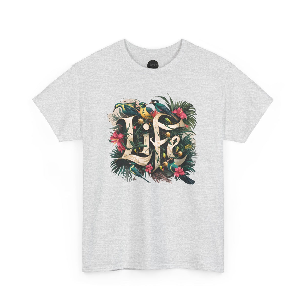 Camiseta orgánica LIFE con salpicaduras de color