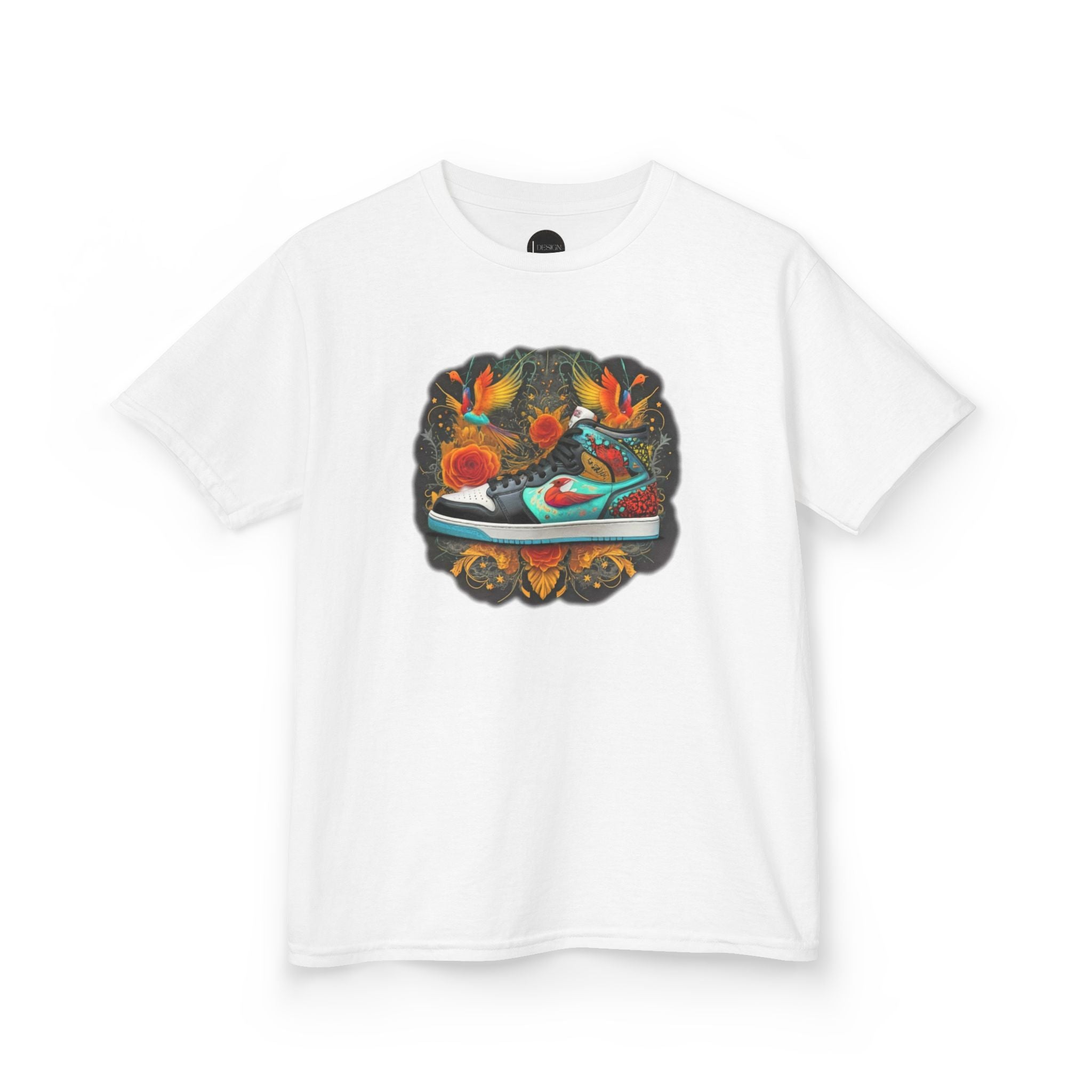 Dream Sneaker Birds La Flora Kids Tee - Cute Nature Children's T-Shirt, Youth Graphic Shirt, Animal Lover Gift, Kid's Summer Apparel,