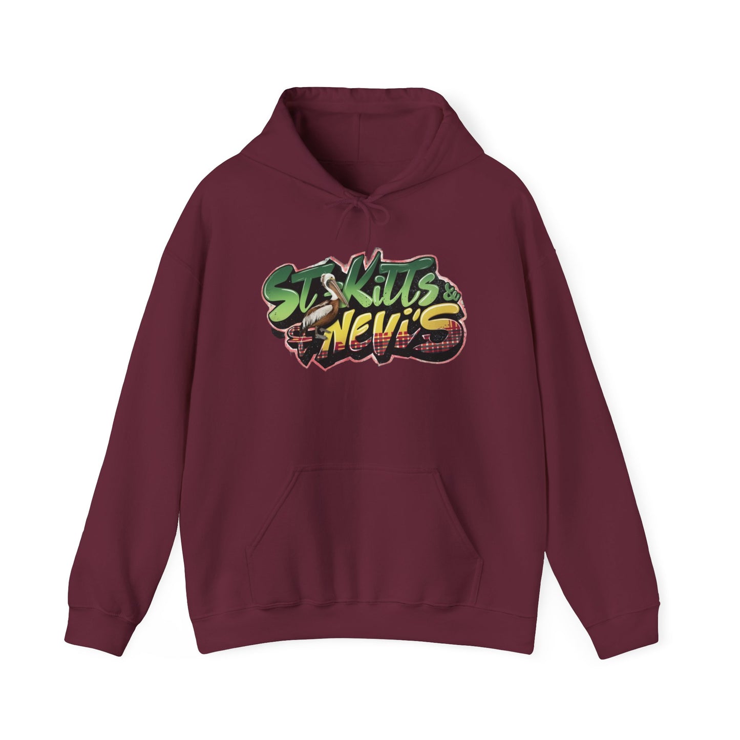 SK & N Color Splash Hoodie - St Kitts and Nevis Theme