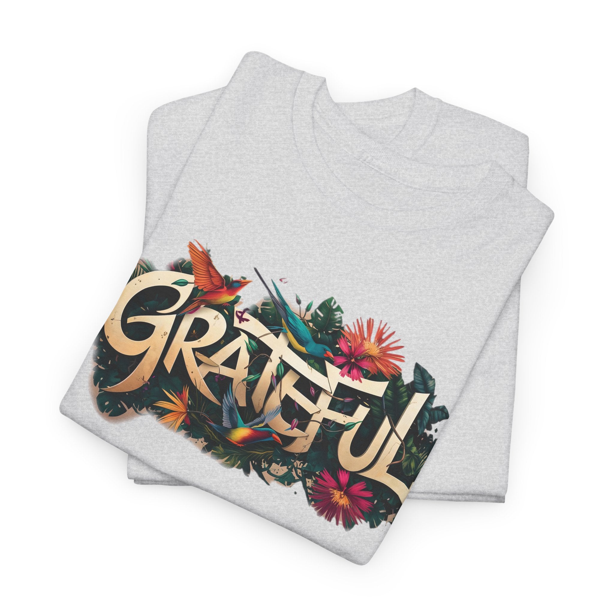 T-shirt bio GRATEFUL à imprimé coloré