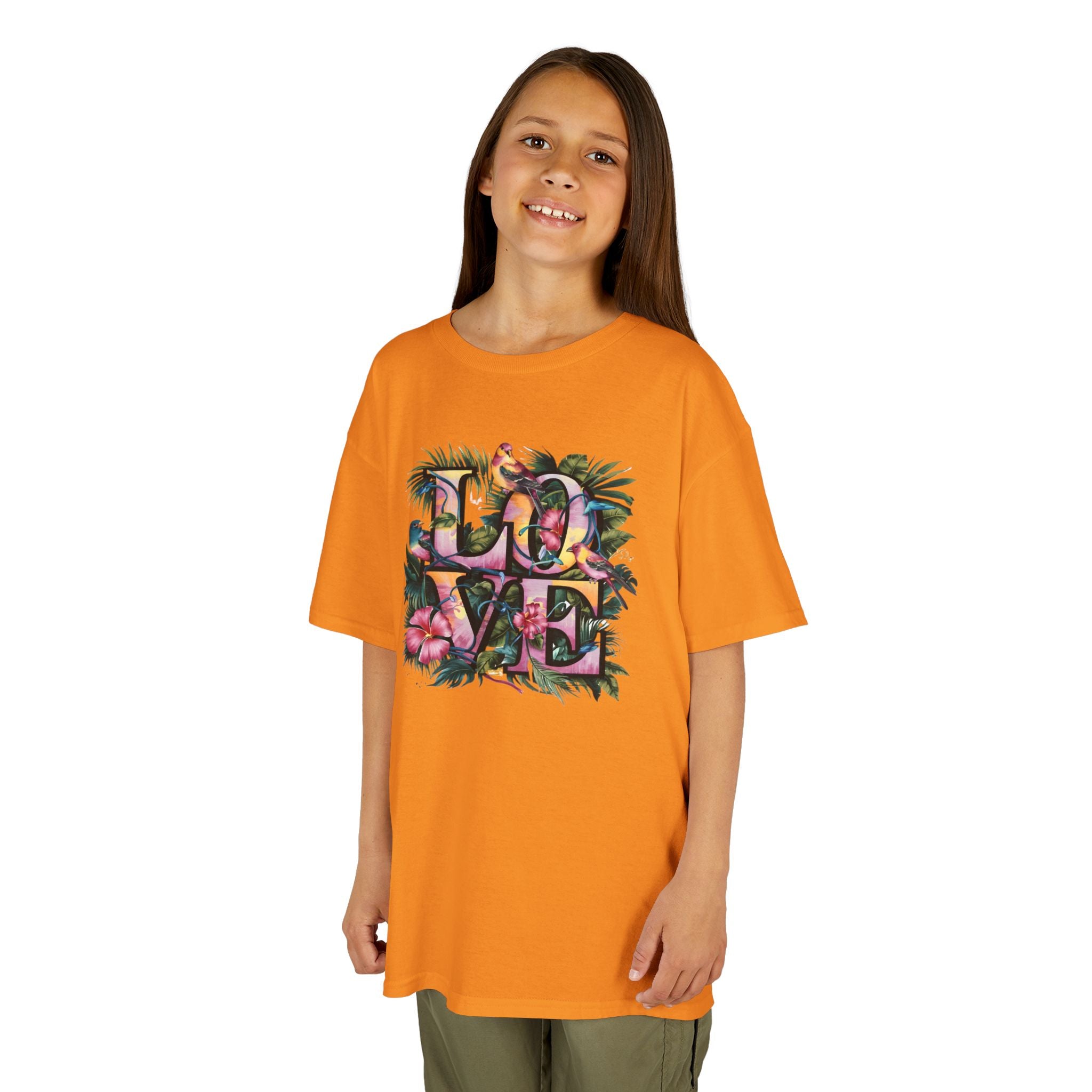 LOVE Organic Kids Tee, Children's T-Shirt, Youth Shirt, Kid's Clothing, Organic Cotton Top