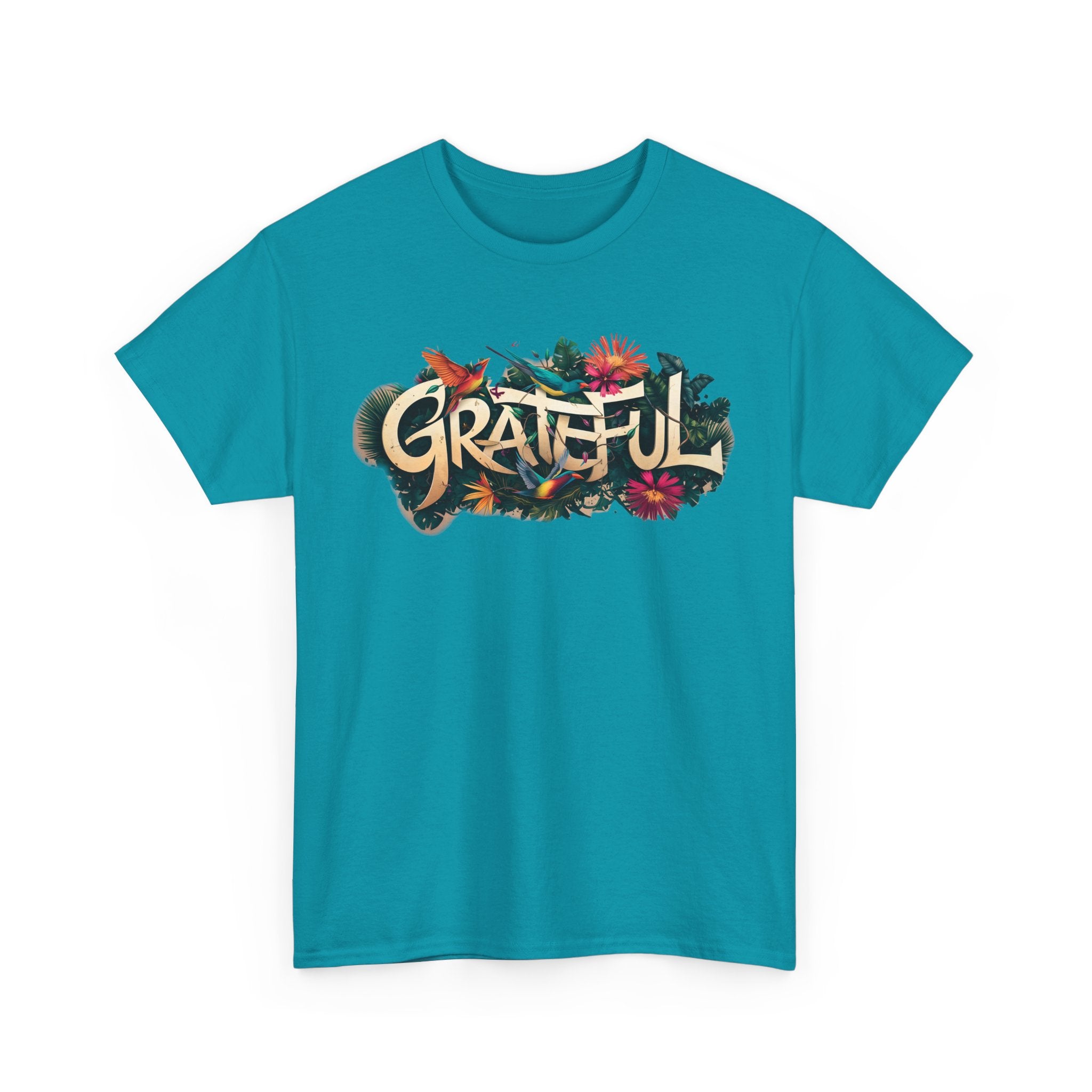 T-shirt bio GRATEFUL à imprimé coloré