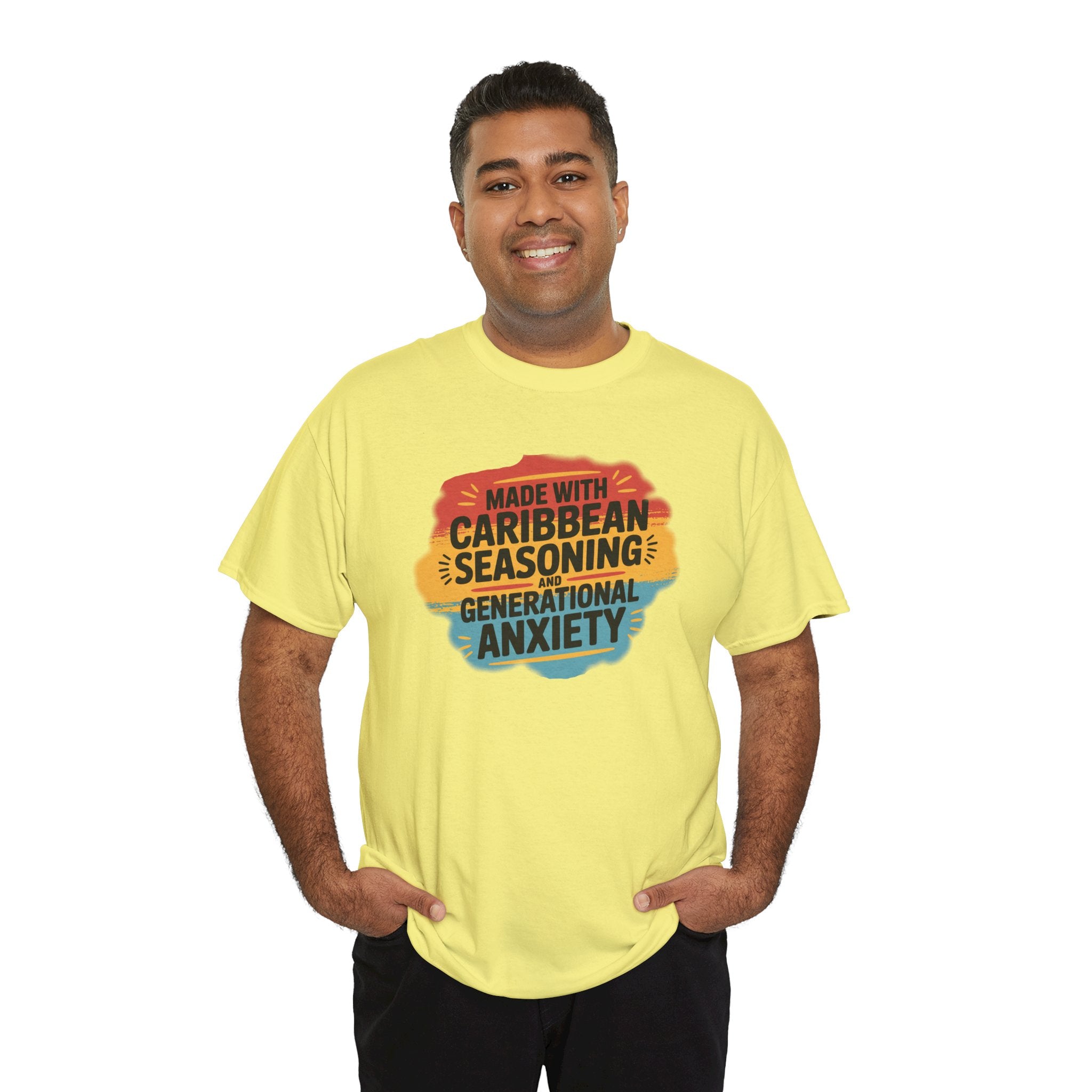 Made With Caribbean Seasoning & Generational Anxiety Tee