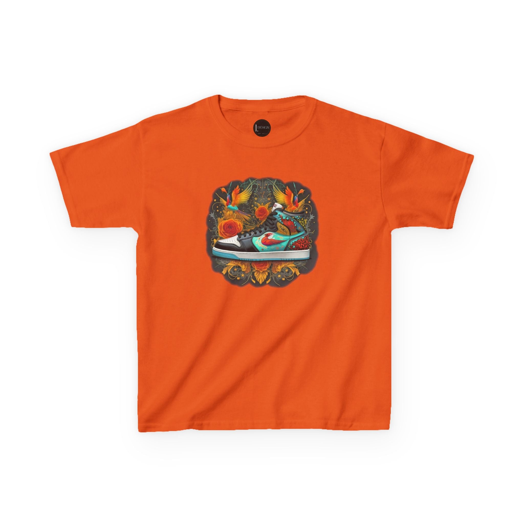 Dream Sneaker Birds La Flora Kids Tee - Cute Nature Children's T-Shirt, Youth Graphic Shirt, Animal Lover Gift, Kid's Summer Apparel,