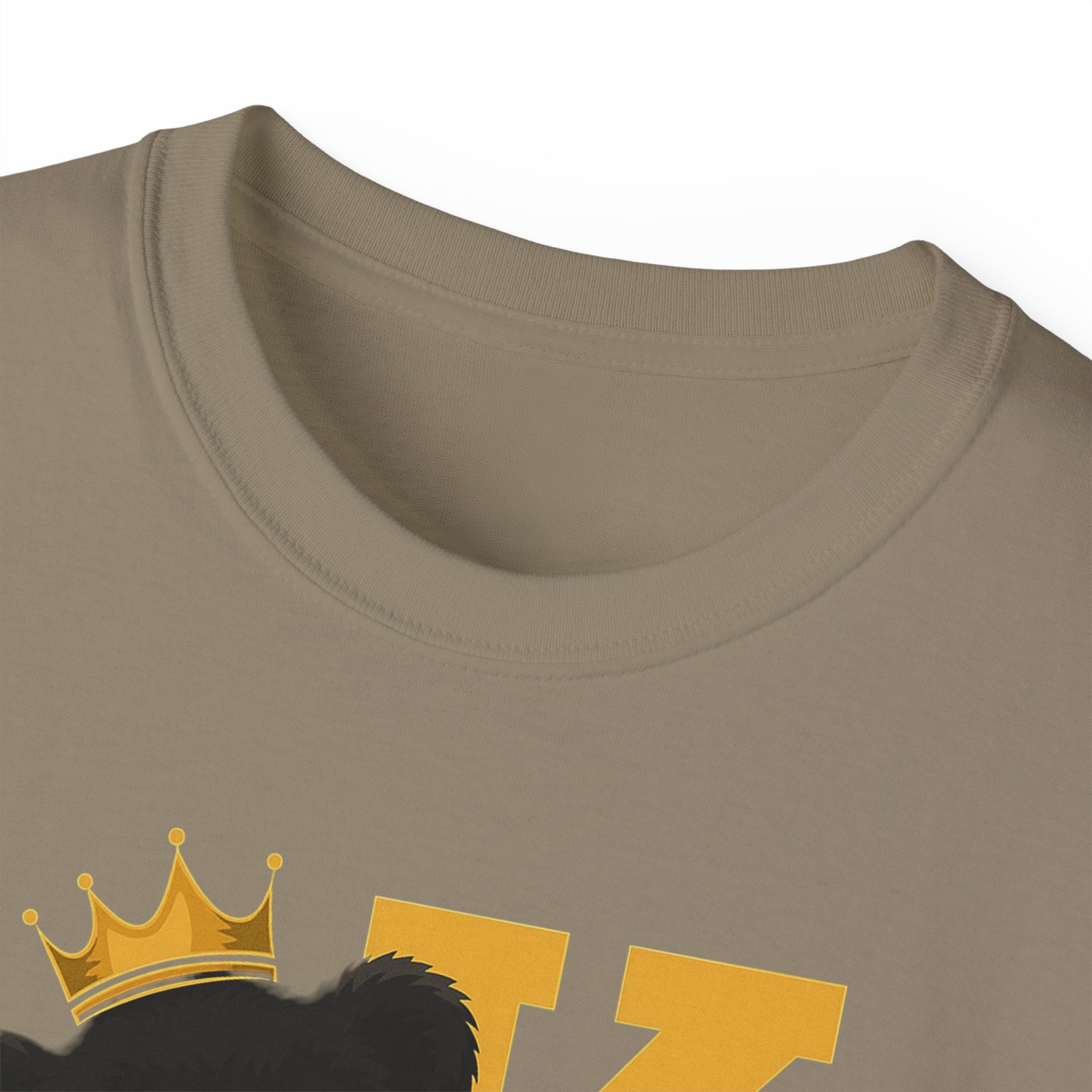 Born To Be King Tee, Bear Print T-Shirt, Bold Letter Animal Print Tee, Cute Bear T-Shirt, Bear With Crown Print Tee