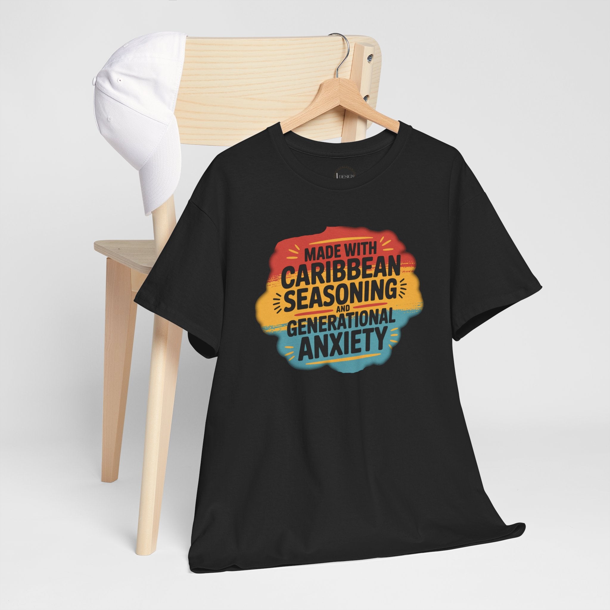 Made With Caribbean Seasoning & Generational Anxiety Tee