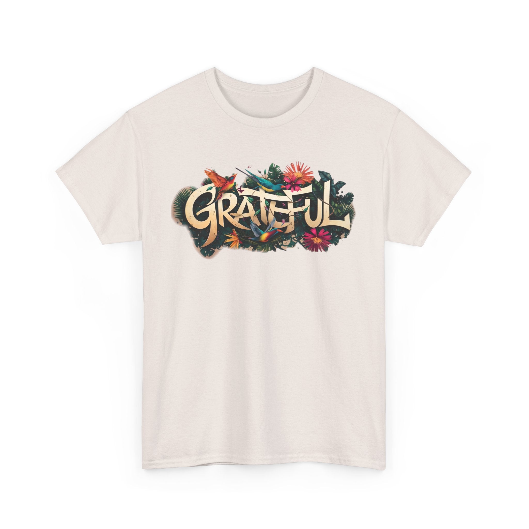 T-shirt bio GRATEFUL à imprimé coloré