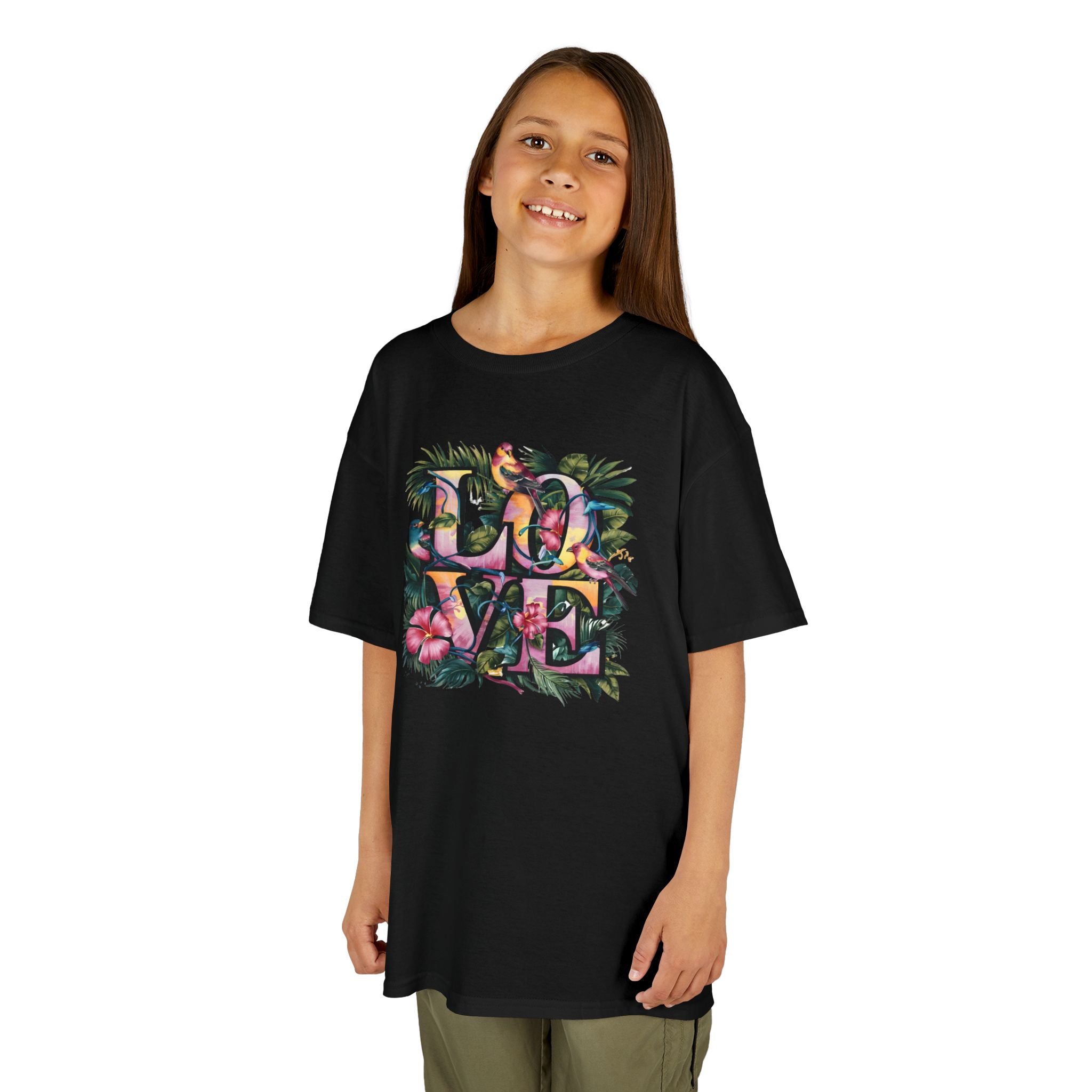 LOVE Organic Kids Tee, Children's T-Shirt, Youth Shirt, Kid's Clothing, Organic Cotton Top