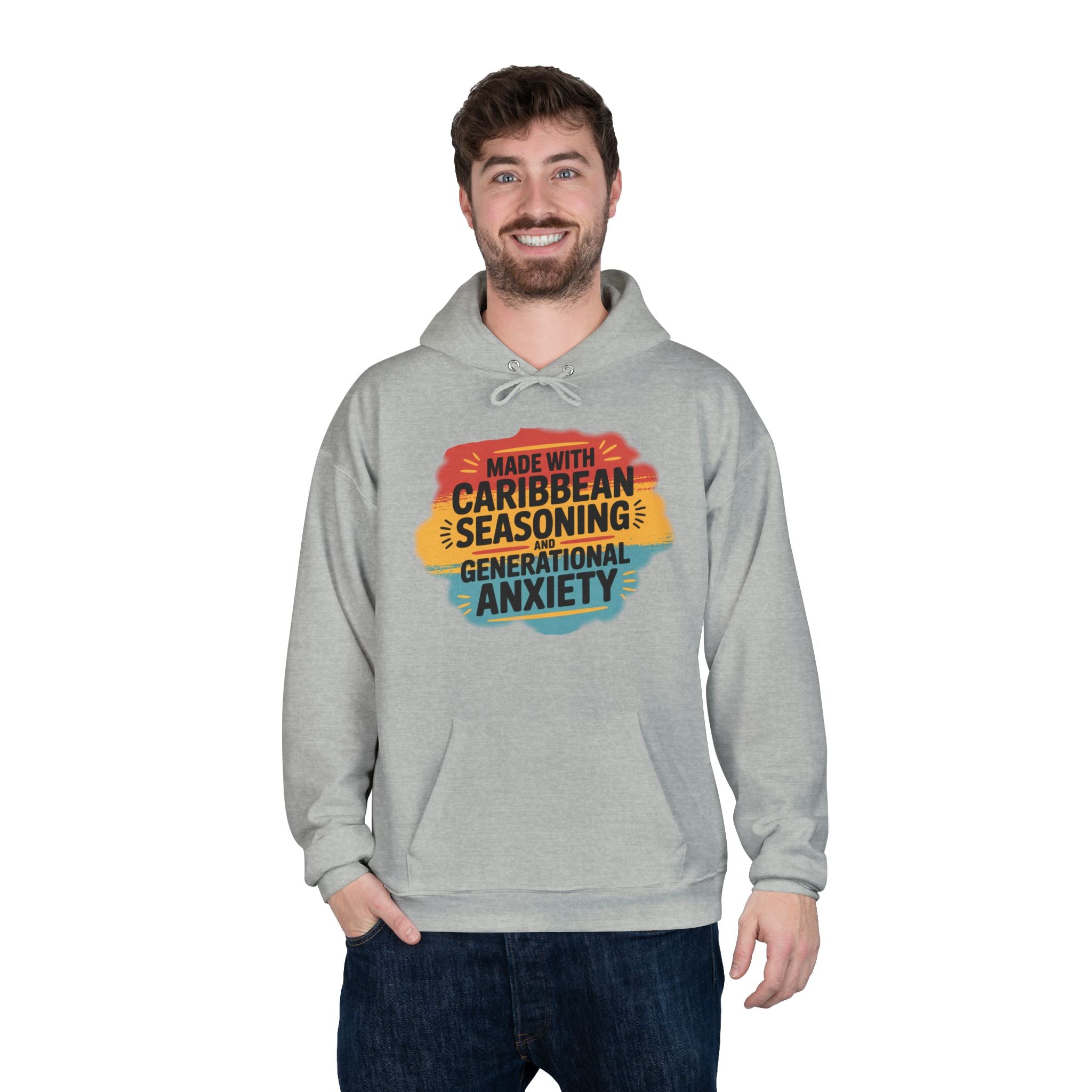 Made With Caribbean Seasoning & Generational Anxiety Hoodie