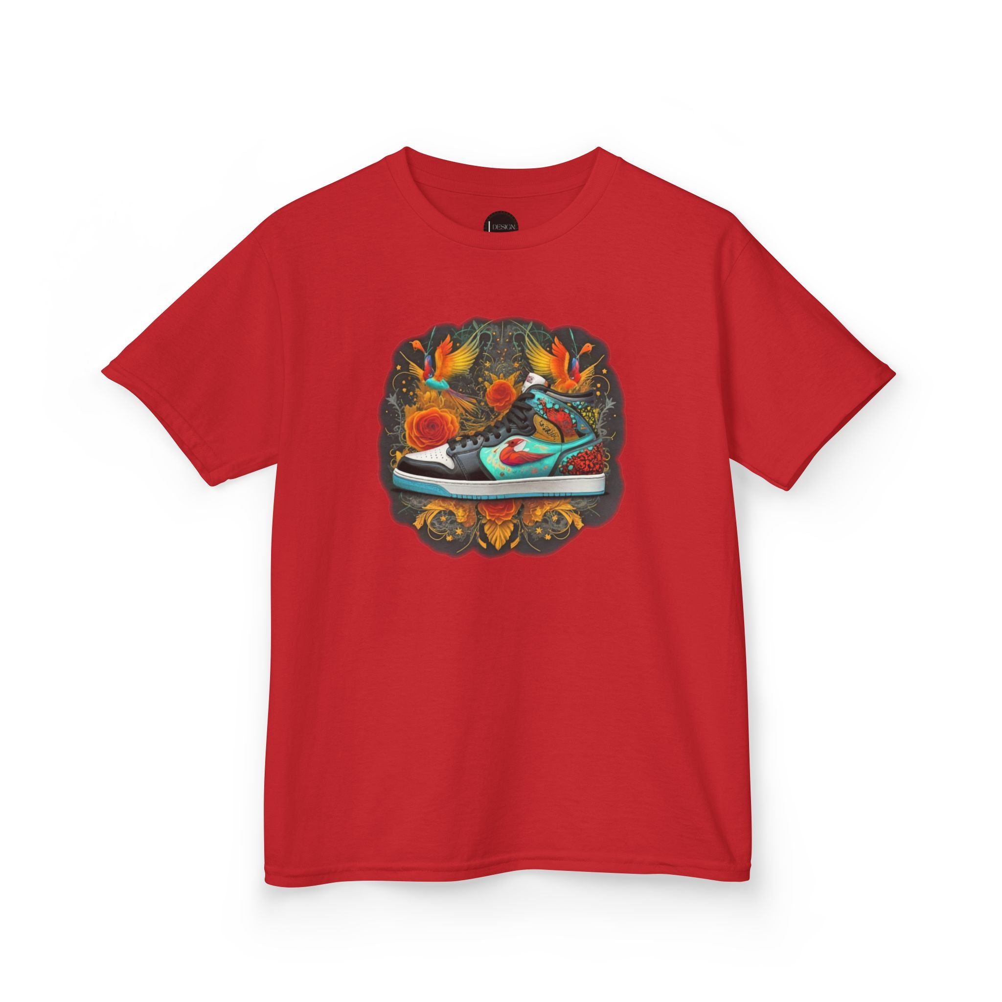 Dream Sneaker Birds La Flora Kids Tee - Cute Nature Children's T-Shirt, Youth Graphic Shirt, Animal Lover Gift, Kid's Summer Apparel,