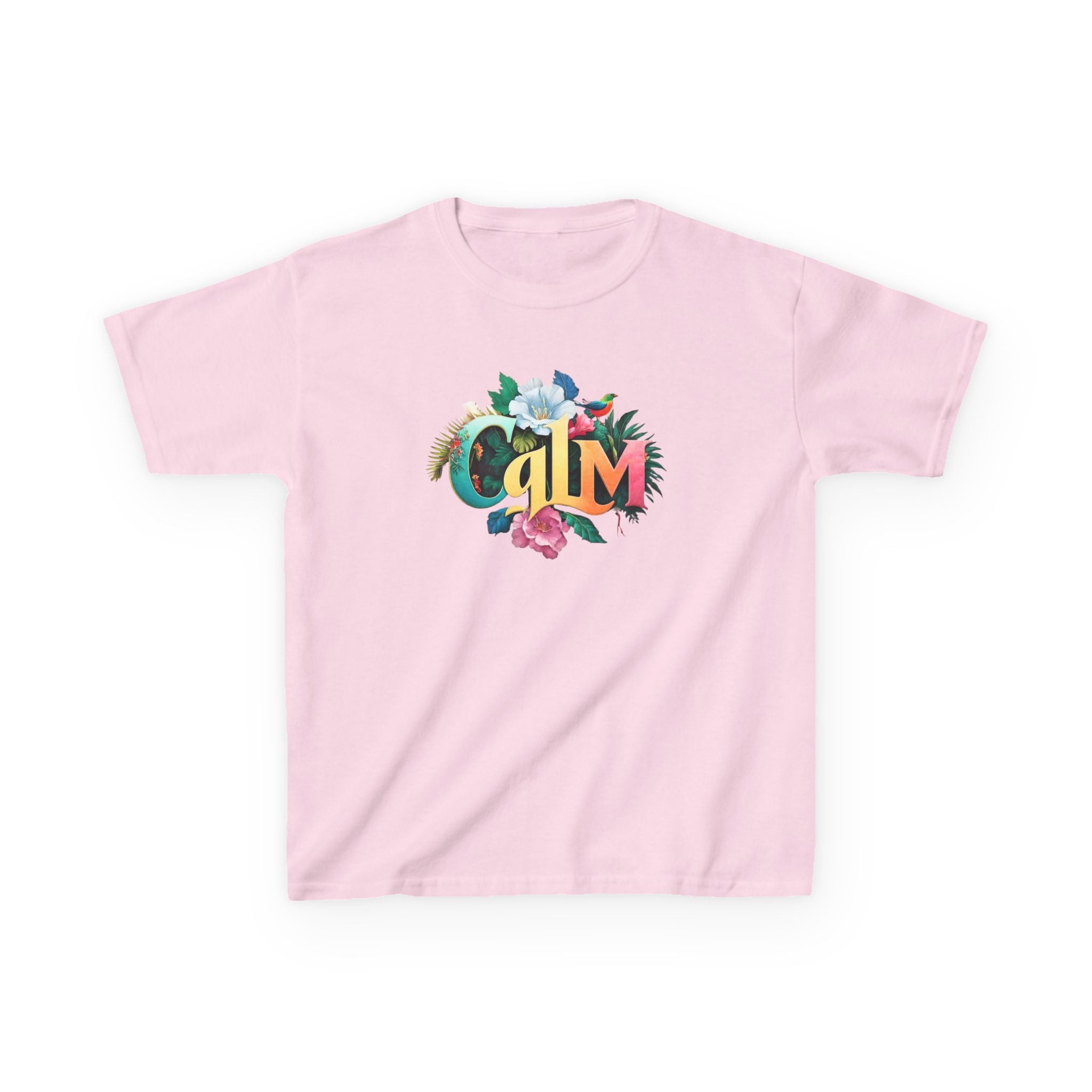 Calm Organic Tee for Kids, Children's Cotton Tshirt, Peaceful Toddler Shirt, Relaxing Youth Top, Serene Baby Tee, Tranquil Kid's Shirt