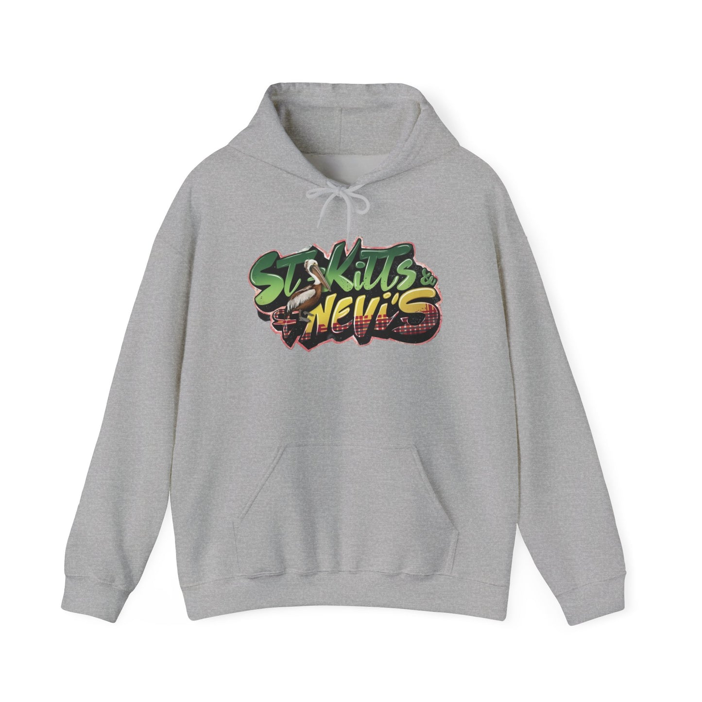 SK & N Color Splash Hoodie - St Kitts and Nevis Theme