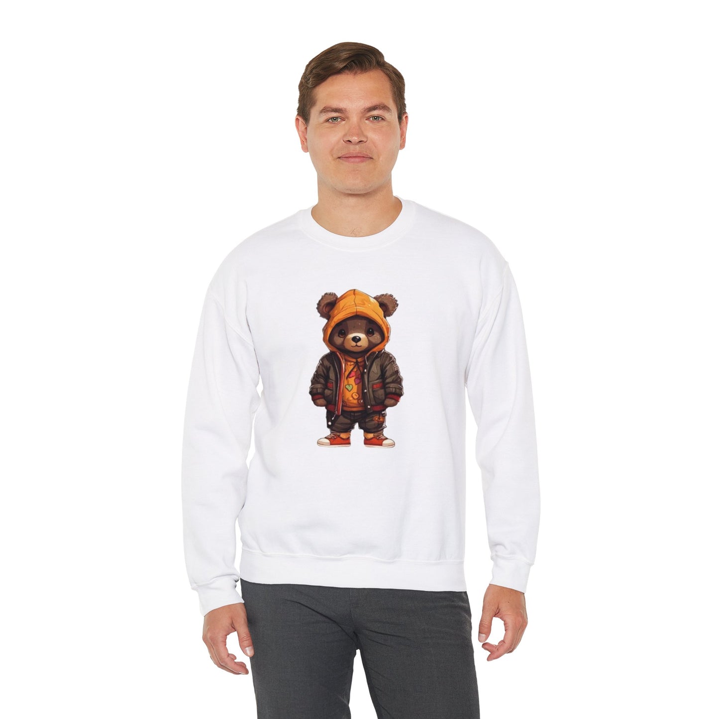 Crewneck Sweatshirt Urban Dressed Cute Bear Design