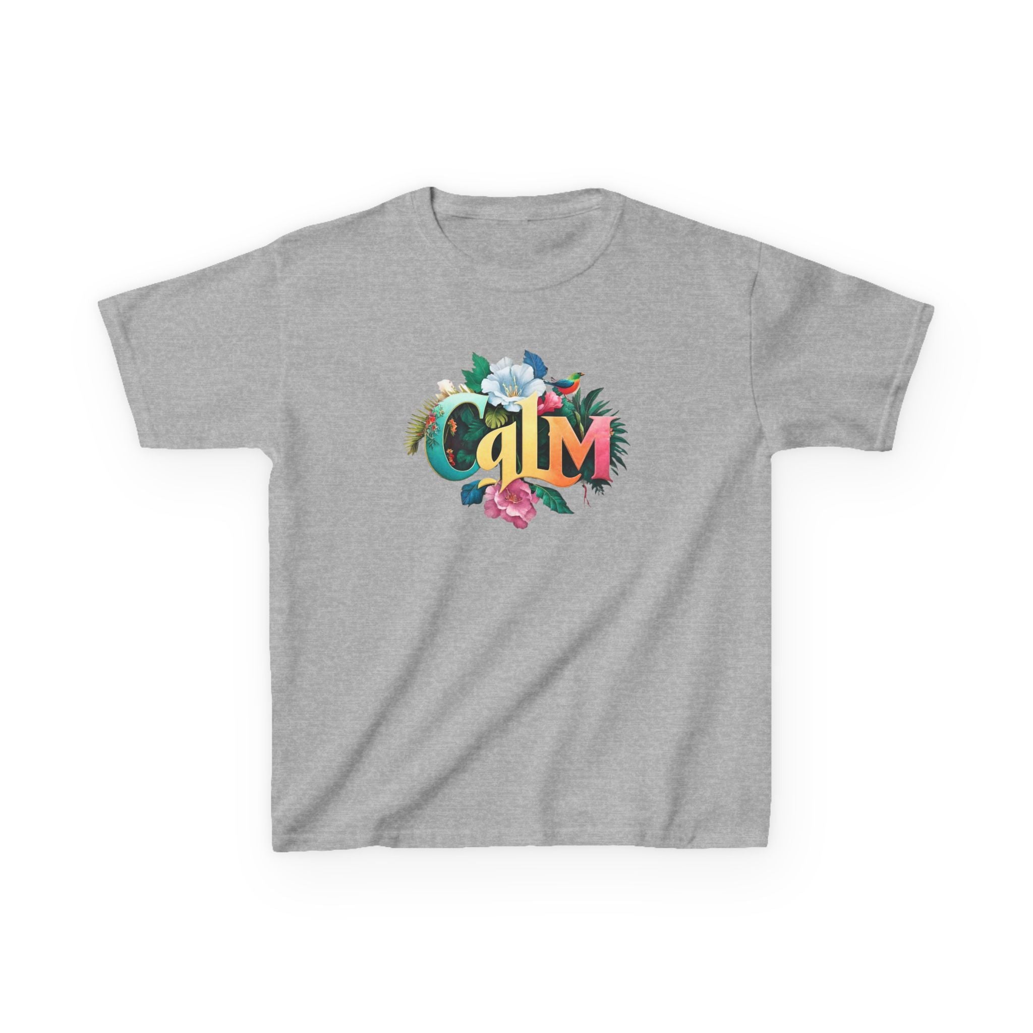 Calm Organic Tee for Kids, Children's Cotton Tshirt, Peaceful Toddler Shirt, Relaxing Youth Top, Serene Baby Tee, Tranquil Kid's Shirt