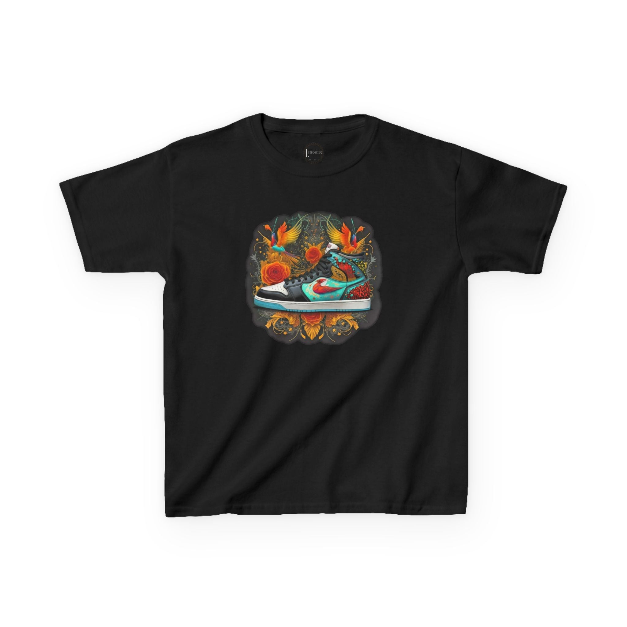 Dream Sneaker Birds La Flora Kids Tee - Cute Nature Children's T-Shirt, Youth Graphic Shirt, Animal Lover Gift, Kid's Summer Apparel,