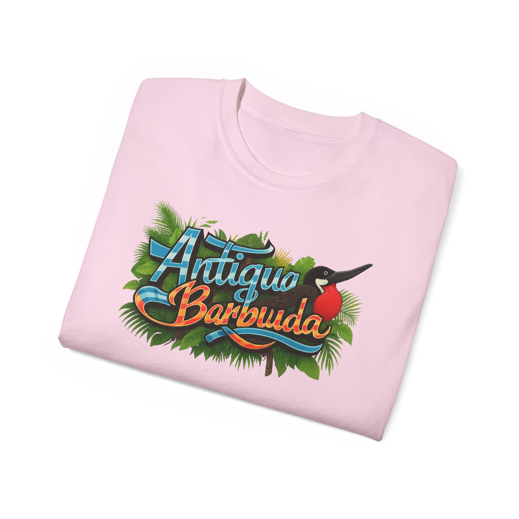 Camiseta con salpicaduras de color de Antigua y Barbuda