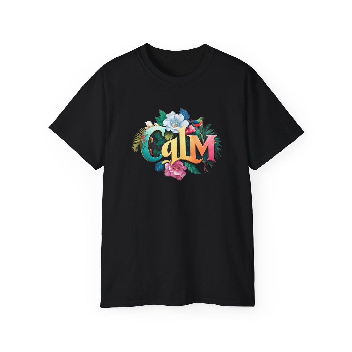 CALM Floral Organic Color Splash Tee