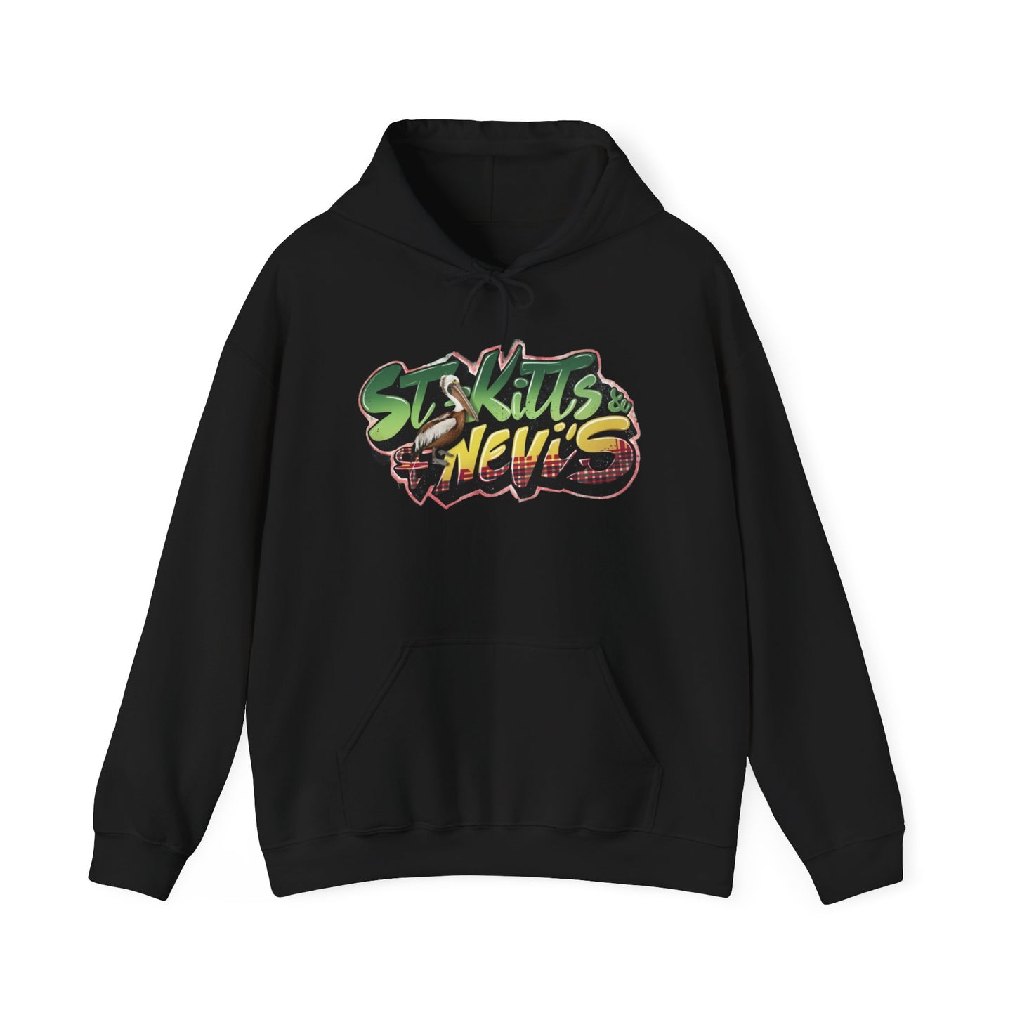 SK & N Color Splash Hoodie - St Kitts and Nevis Theme