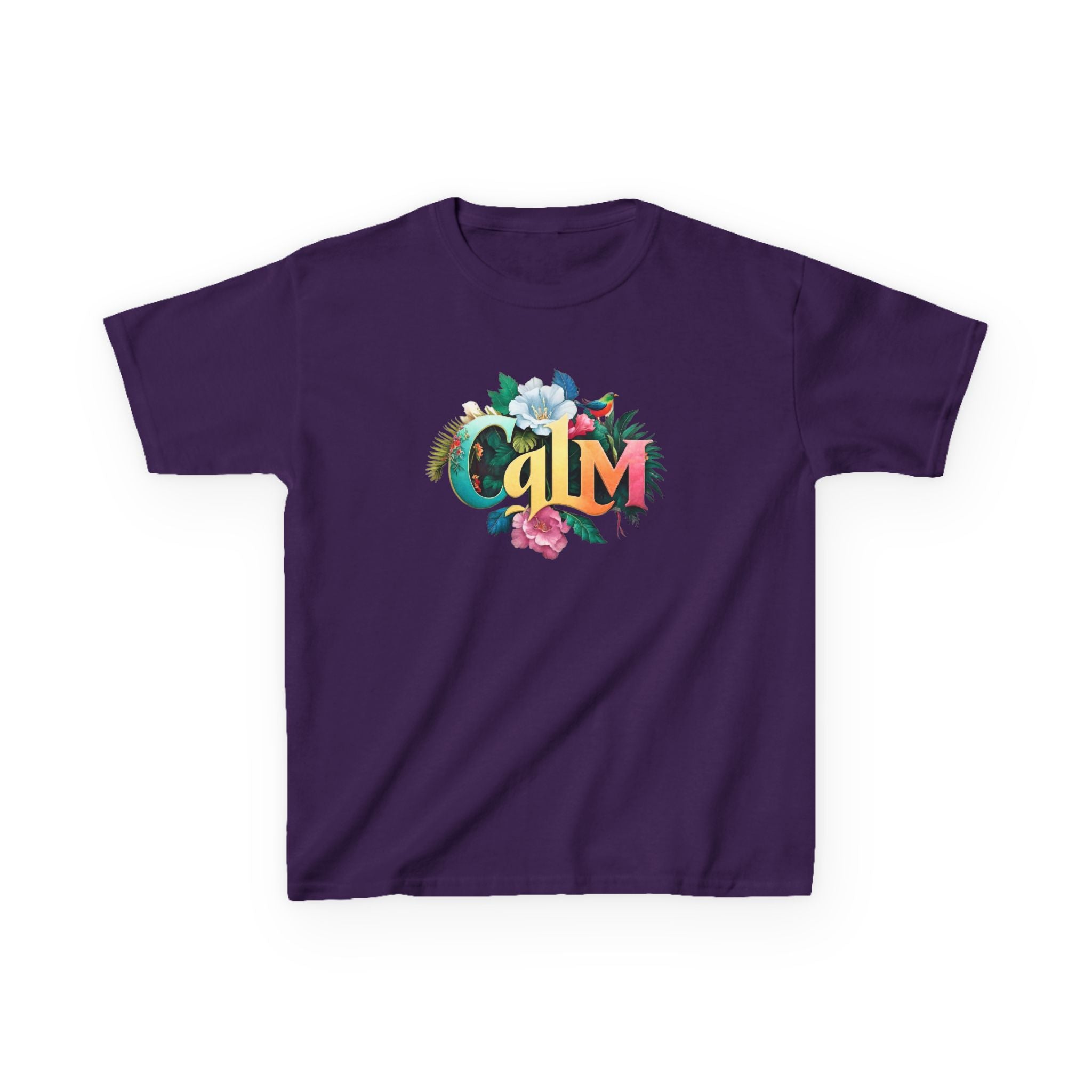 Calm Organic Tee for Kids, Children's Cotton Tshirt, Peaceful Toddler Shirt, Relaxing Youth Top, Serene Baby Tee, Tranquil Kid's Shirt