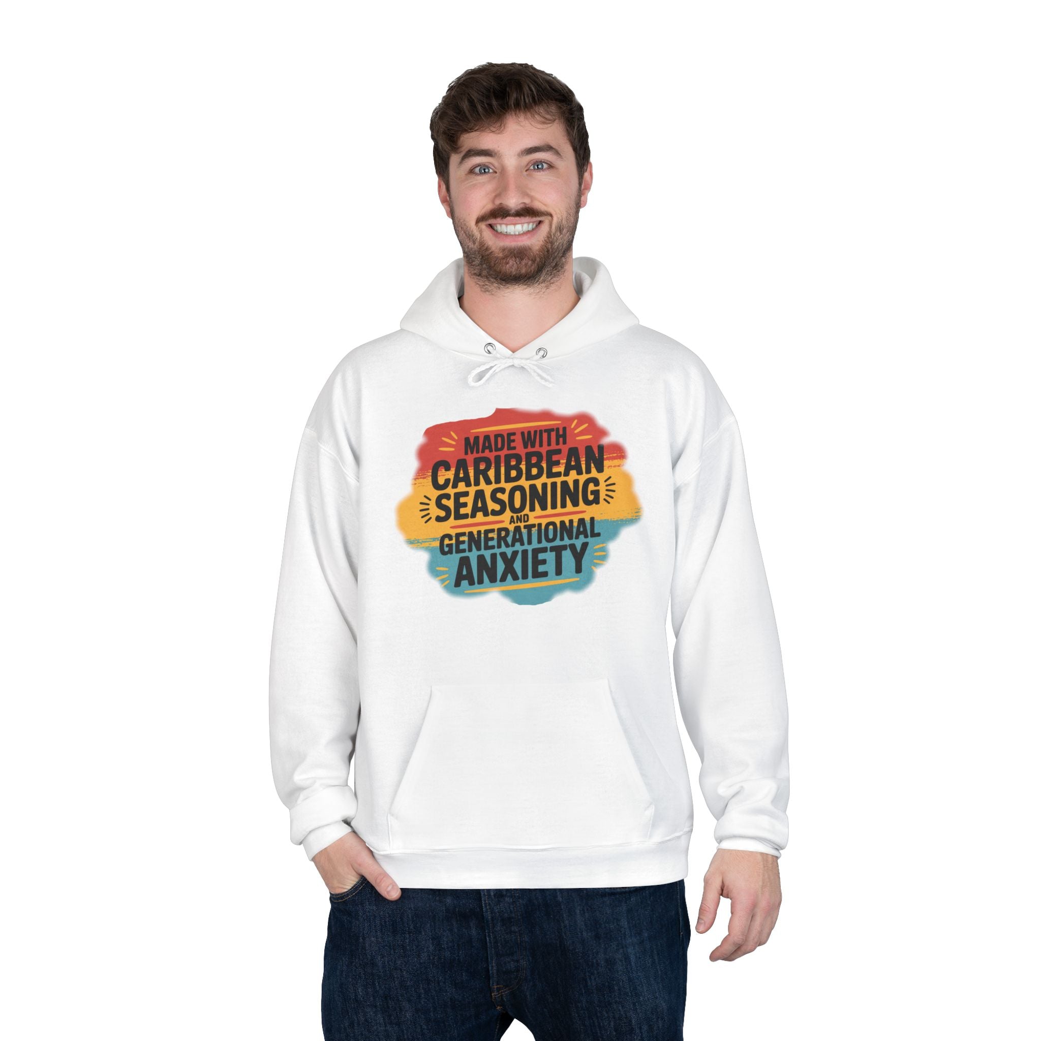Made With Caribbean Seasoning & Generational Anxiety Hoodie