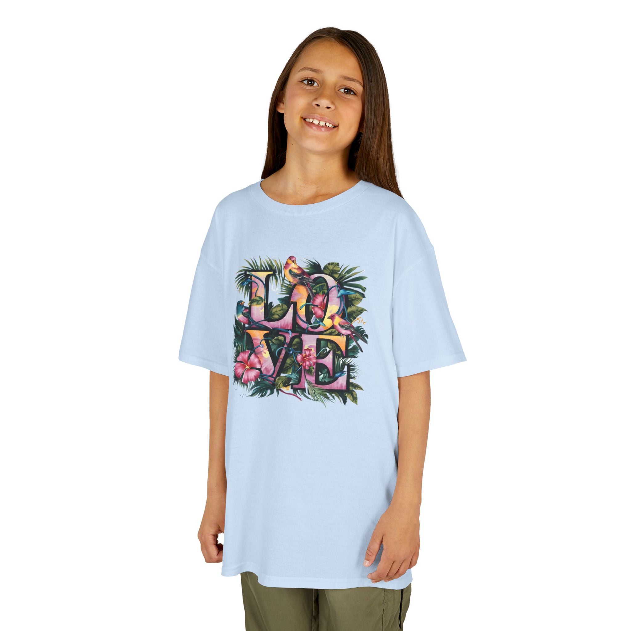 LOVE Organic Kids Tee, Children's T-Shirt, Youth Shirt, Kid's Clothing, Organic Cotton Top