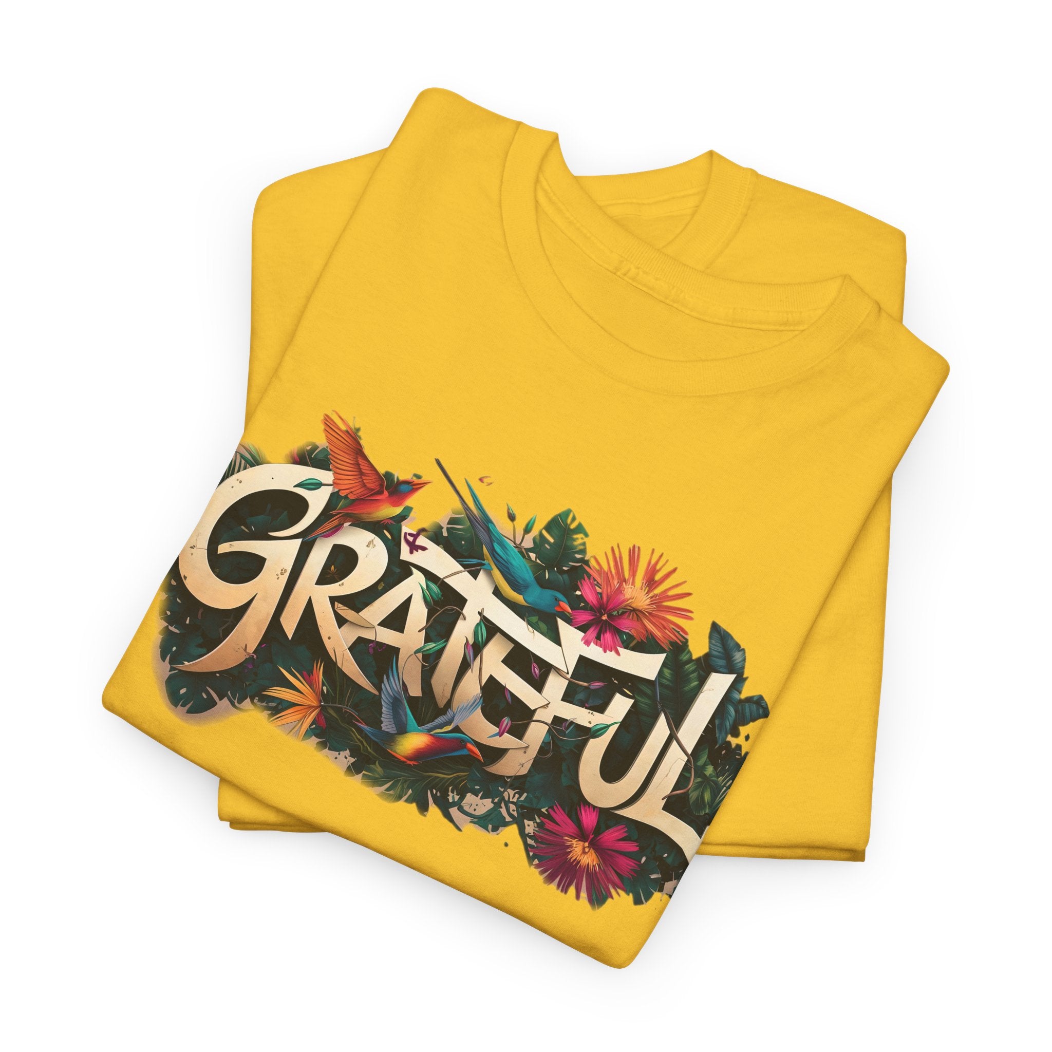 T-shirt bio GRATEFUL à imprimé coloré