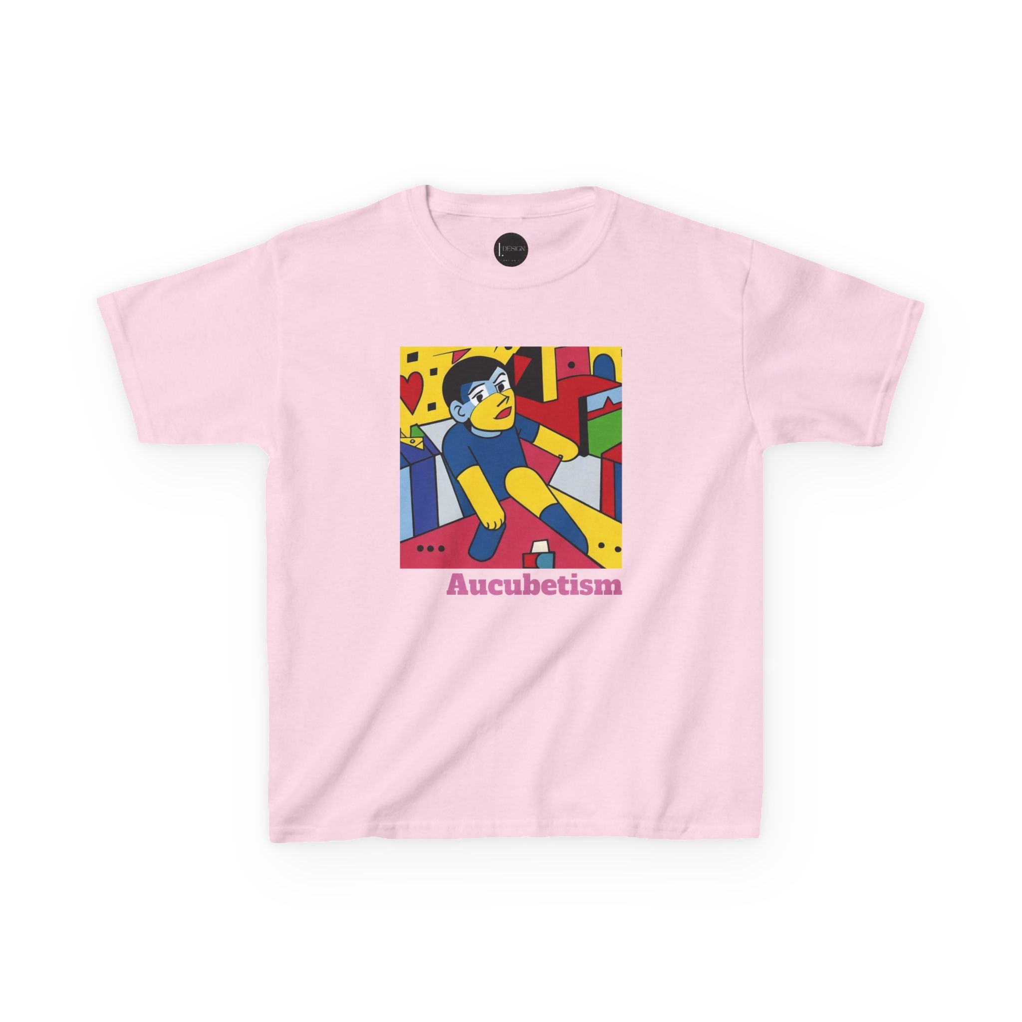 Aucubetism A Neuro-Art Kids Tee, Neuro-Design, Children's T-Shirt, Graphic Tee, Unique Kid's Clothing, Artistic Youth Shirt