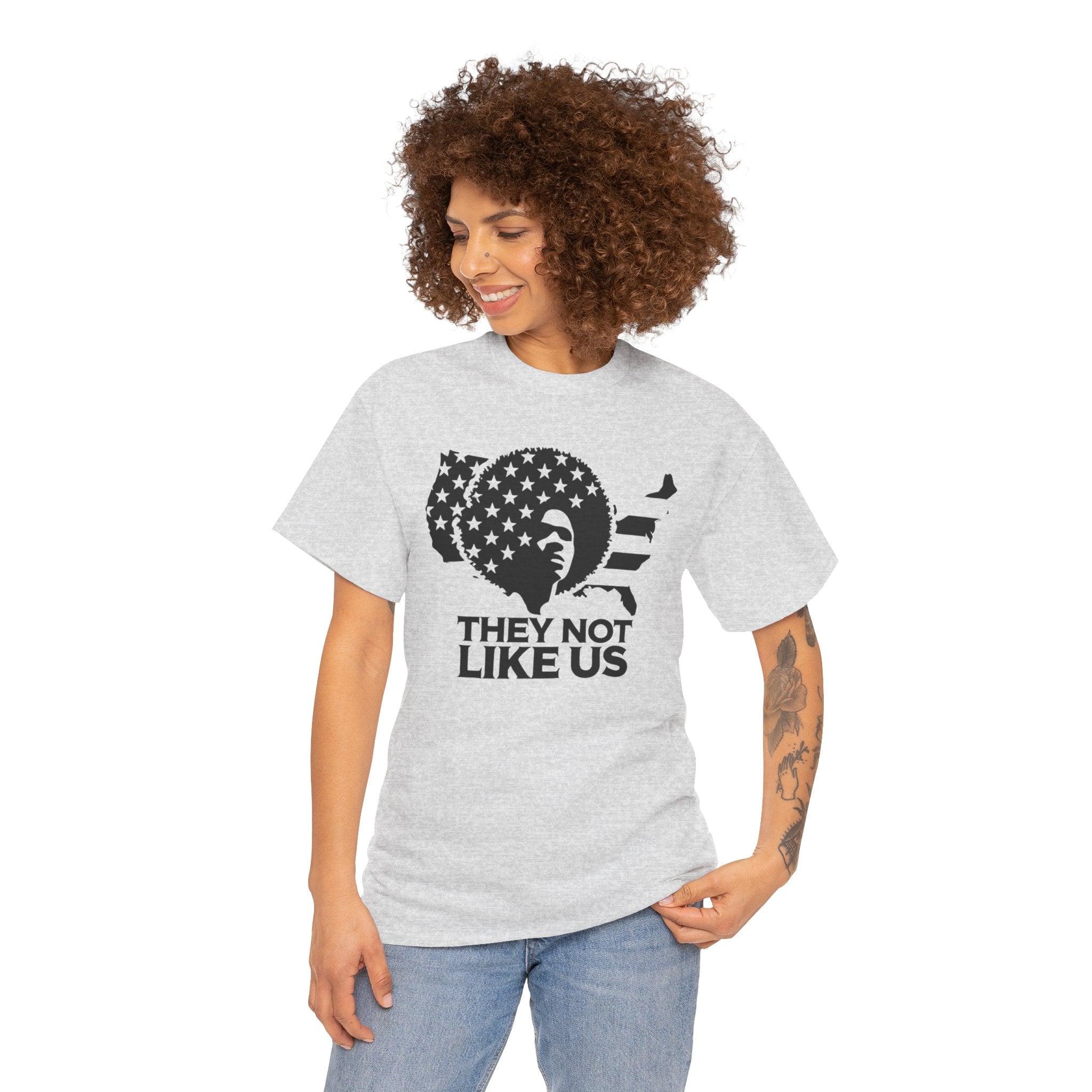 T-shirt « Ils ne nous aiment pas », cadeau pour le Mois de l'histoire des Noirs, t-shirt artistique coloré, haut au design authentique, t-shirt créatif, maillot unisexe à manches courtes