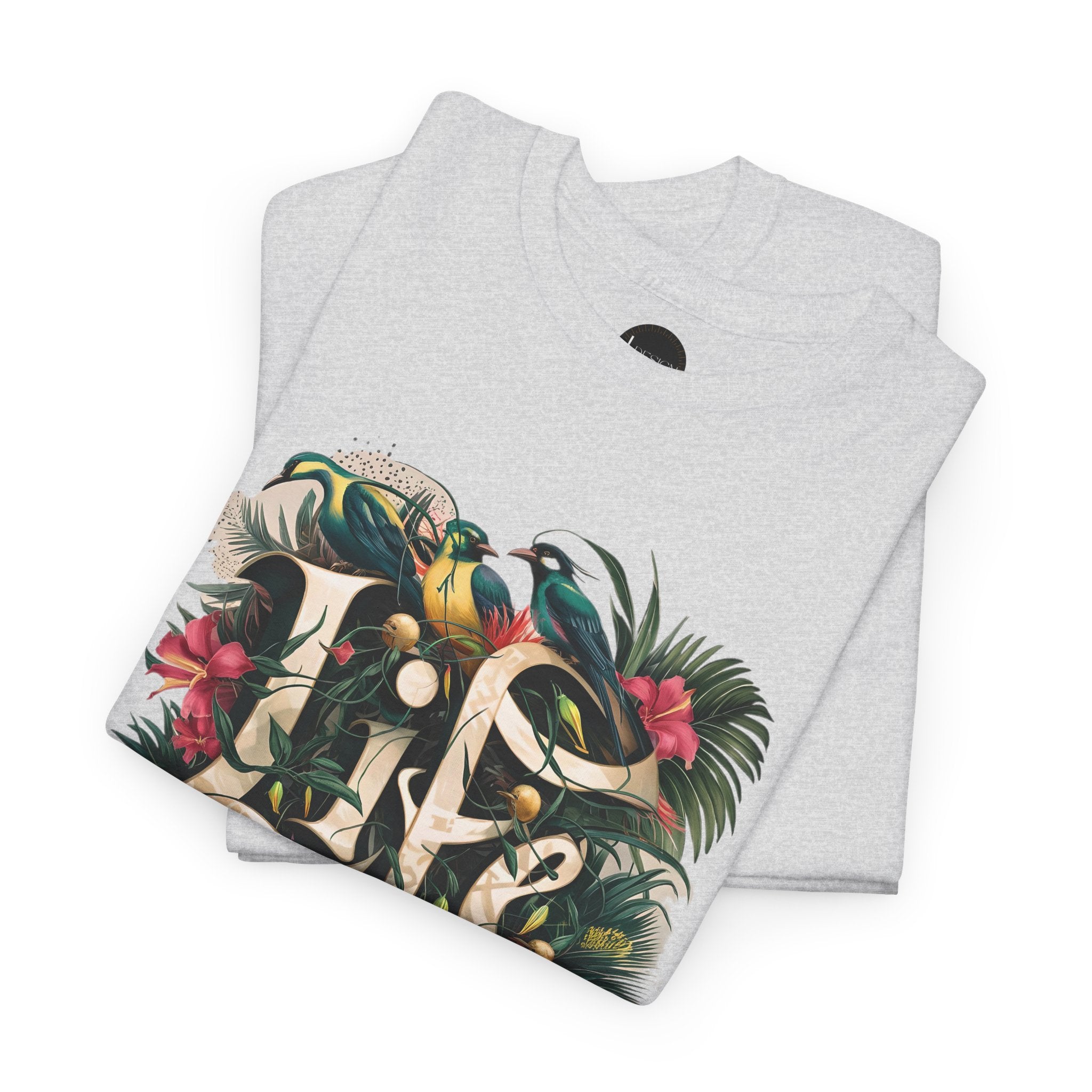 Camiseta orgánica LIFE con salpicaduras de color