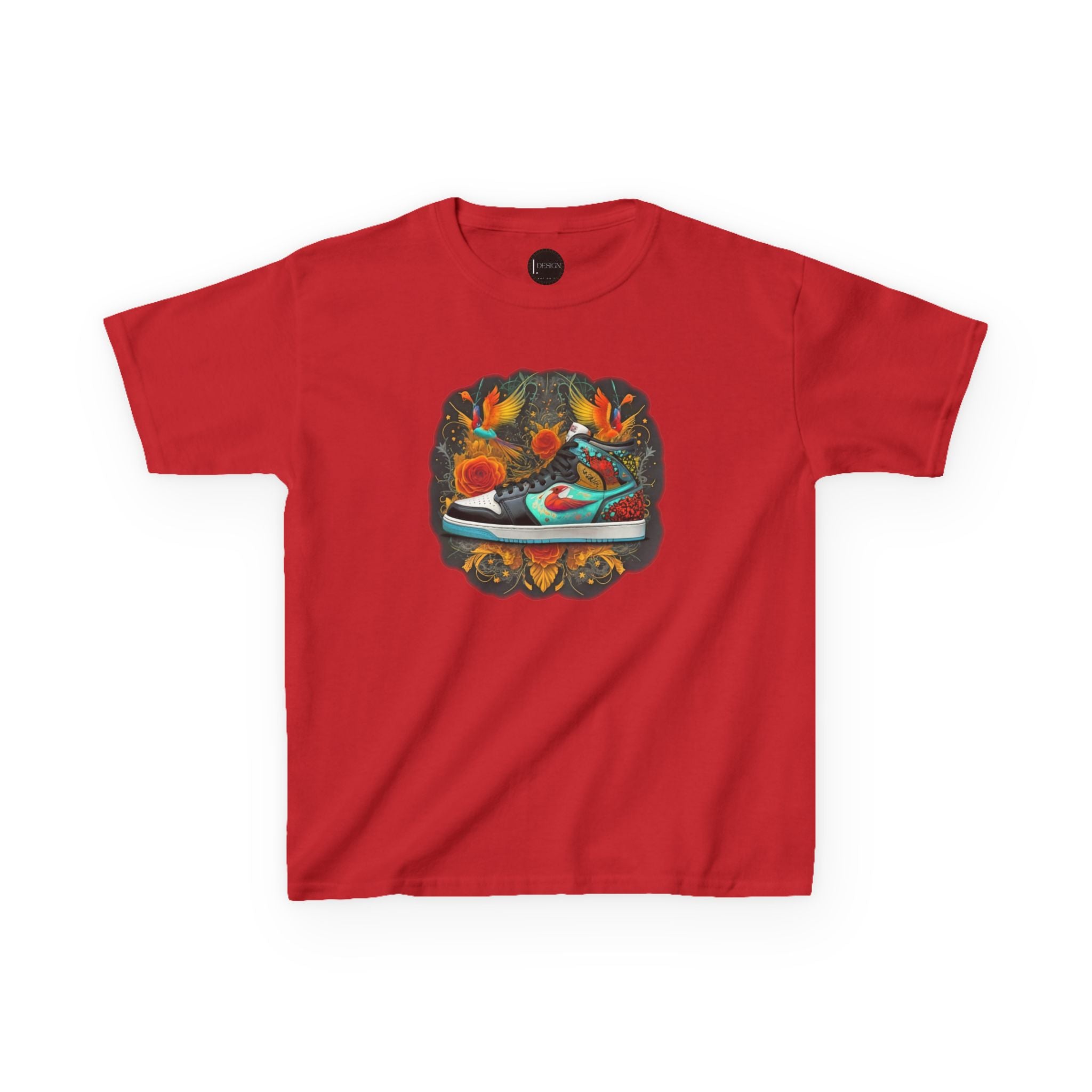 Dream Sneaker Birds La Flora Kids Tee - Cute Nature Children's T-Shirt, Youth Graphic Shirt, Animal Lover Gift, Kid's Summer Apparel,