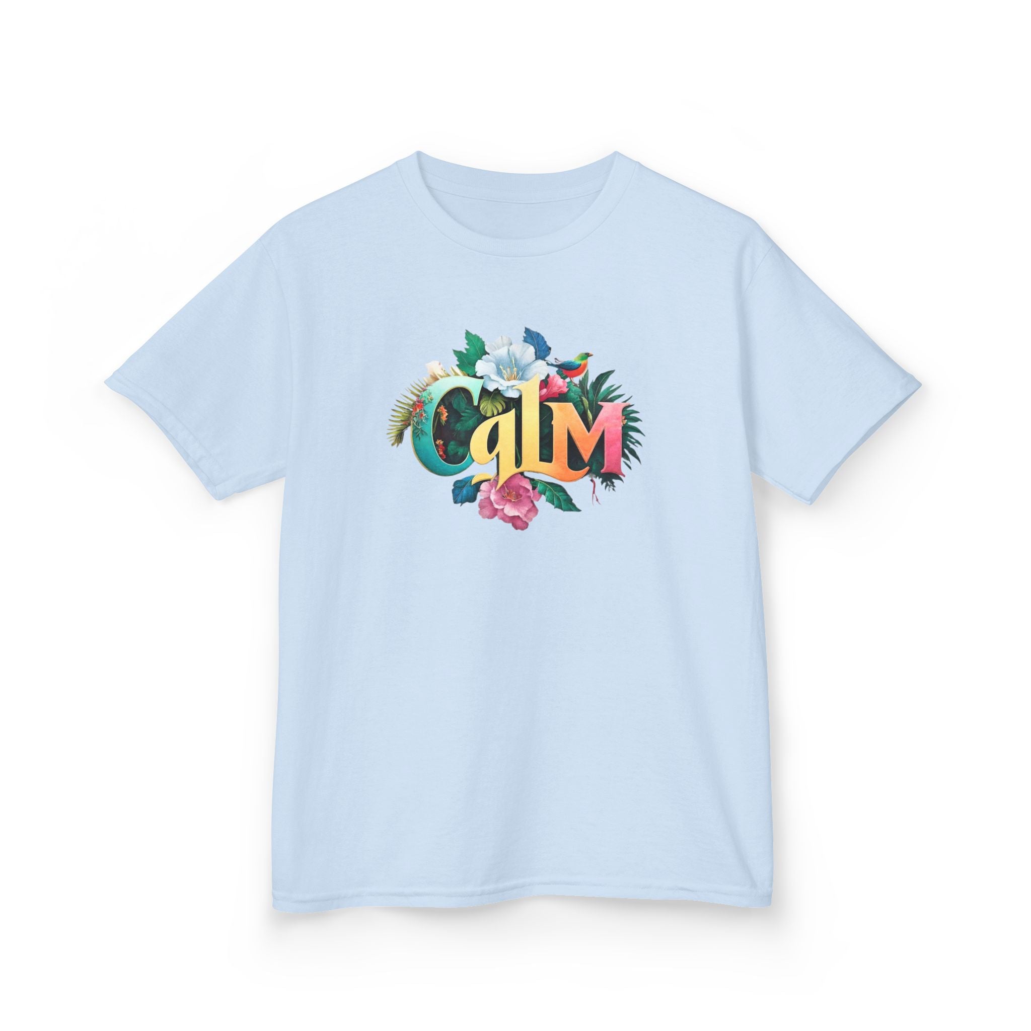 Calm Organic Tee for Kids, Children's Cotton Tshirt, Peaceful Toddler Shirt, Relaxing Youth Top, Serene Baby Tee, Tranquil Kid's Shirt