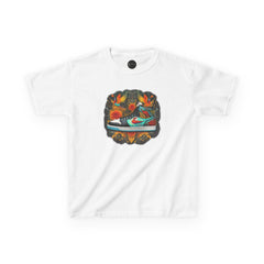Dream Sneaker Birds La Flora Kids Tee - Cute Nature Children's T-Shirt, Youth Graphic Shirt, Animal Lover Gift, Kid's Summer Apparel,