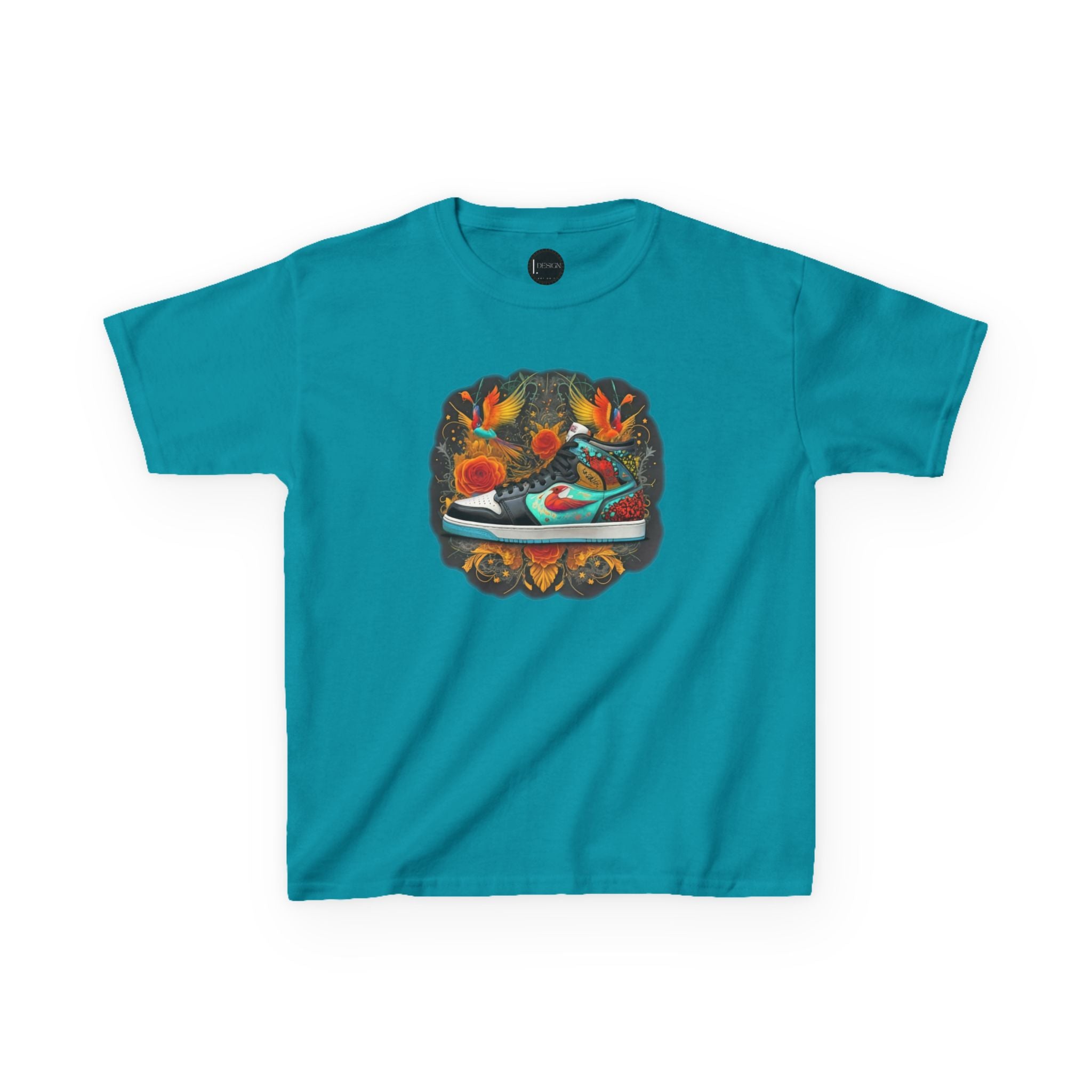 Dream Sneaker Birds La Flora Kids Tee - Cute Nature Children's T-Shirt, Youth Graphic Shirt, Animal Lover Gift, Kid's Summer Apparel,