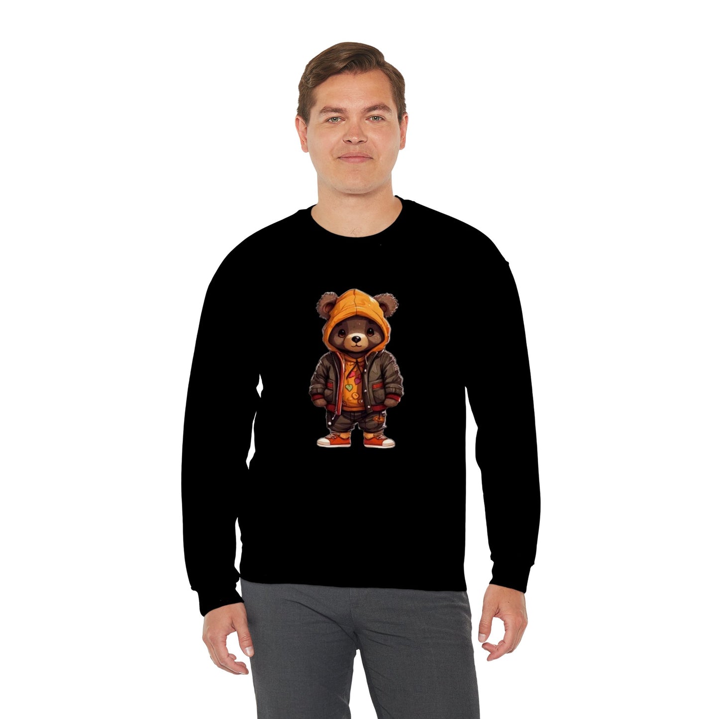 Crewneck Sweatshirt Urban Dressed Cute Bear Design