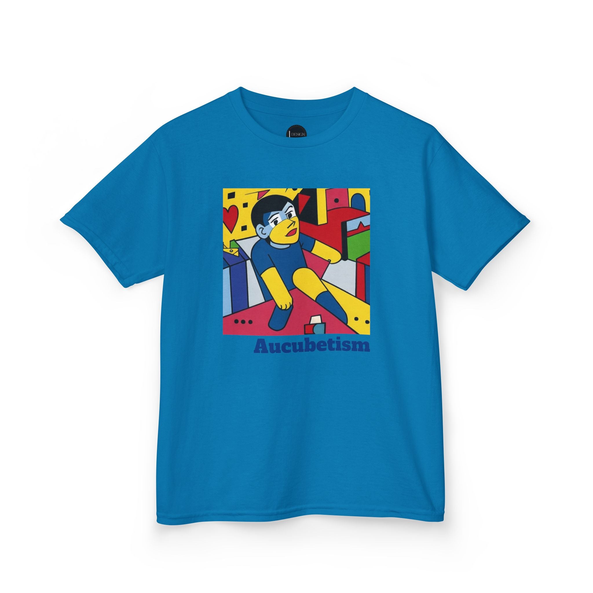 Aucubetism A Neuro-Art Kids Tee, Neuro-Design, Children's T-Shirt, Graphic Tee, Unique Kid's Clothing, Artistic Youth Shirt