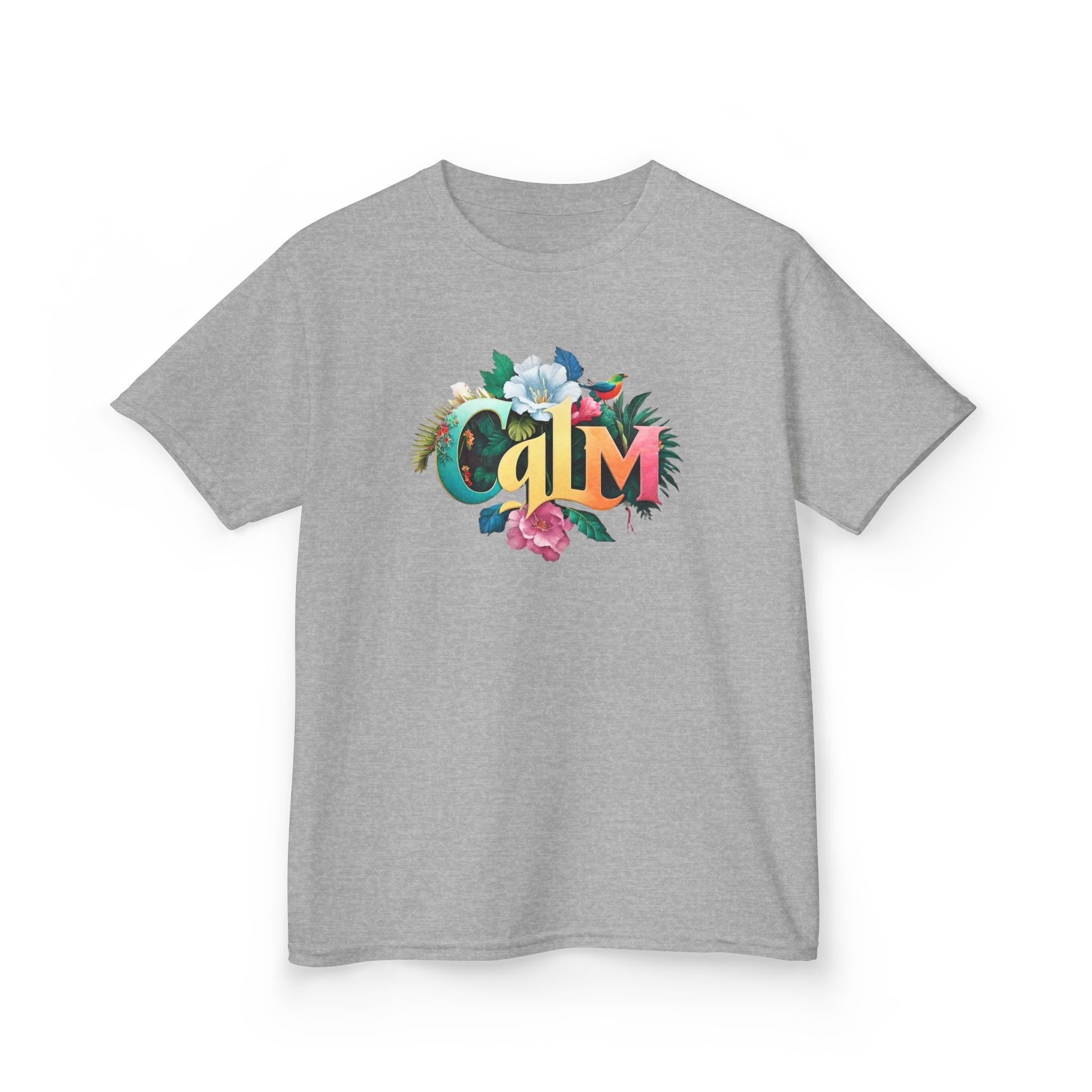 Calm Organic Tee for Kids, Children's Cotton Tshirt, Peaceful Toddler Shirt, Relaxing Youth Top, Serene Baby Tee, Tranquil Kid's Shirt