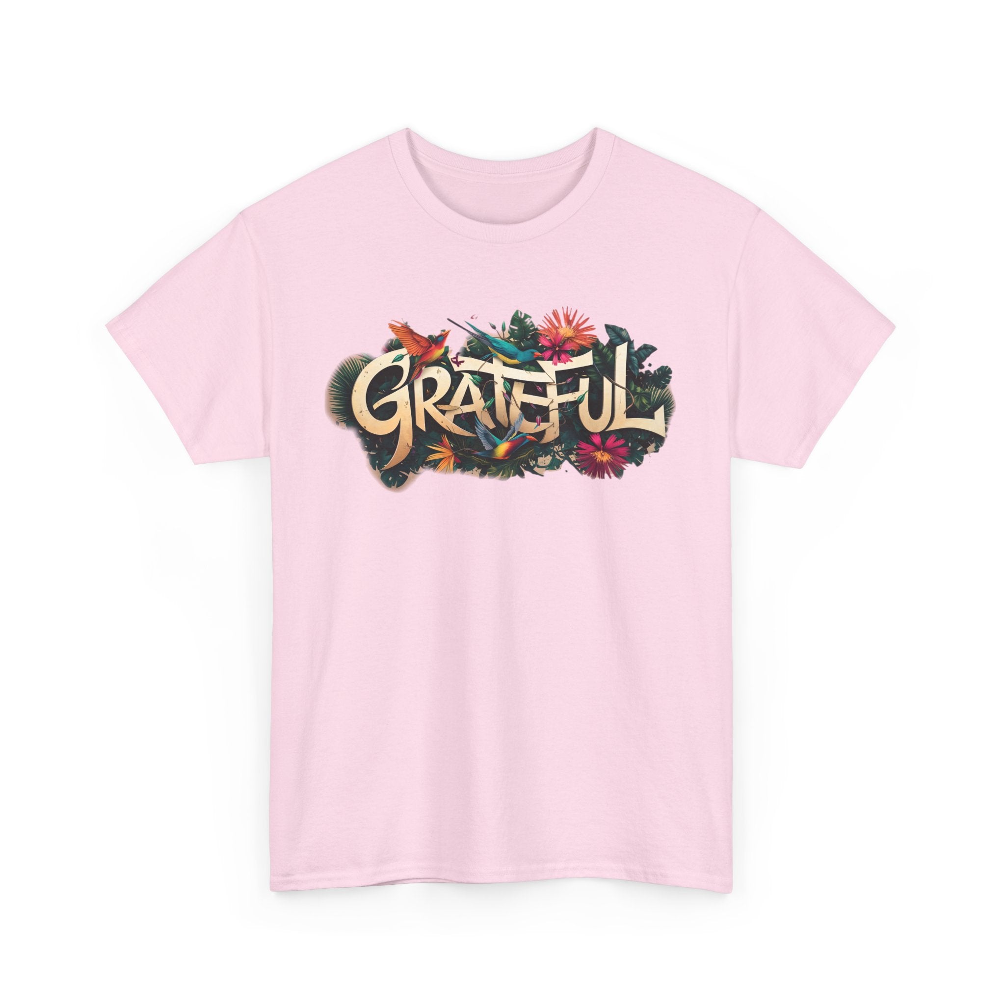 T-shirt bio GRATEFUL à imprimé coloré