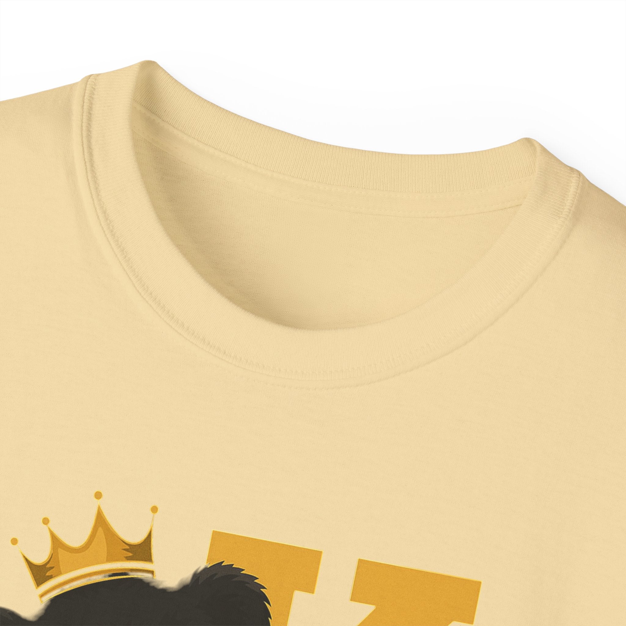 Born To Be King Tee, Bear Print T-Shirt, Bold Letter Animal Print Tee, Cute Bear T-Shirt, Bear With Crown Print Tee
