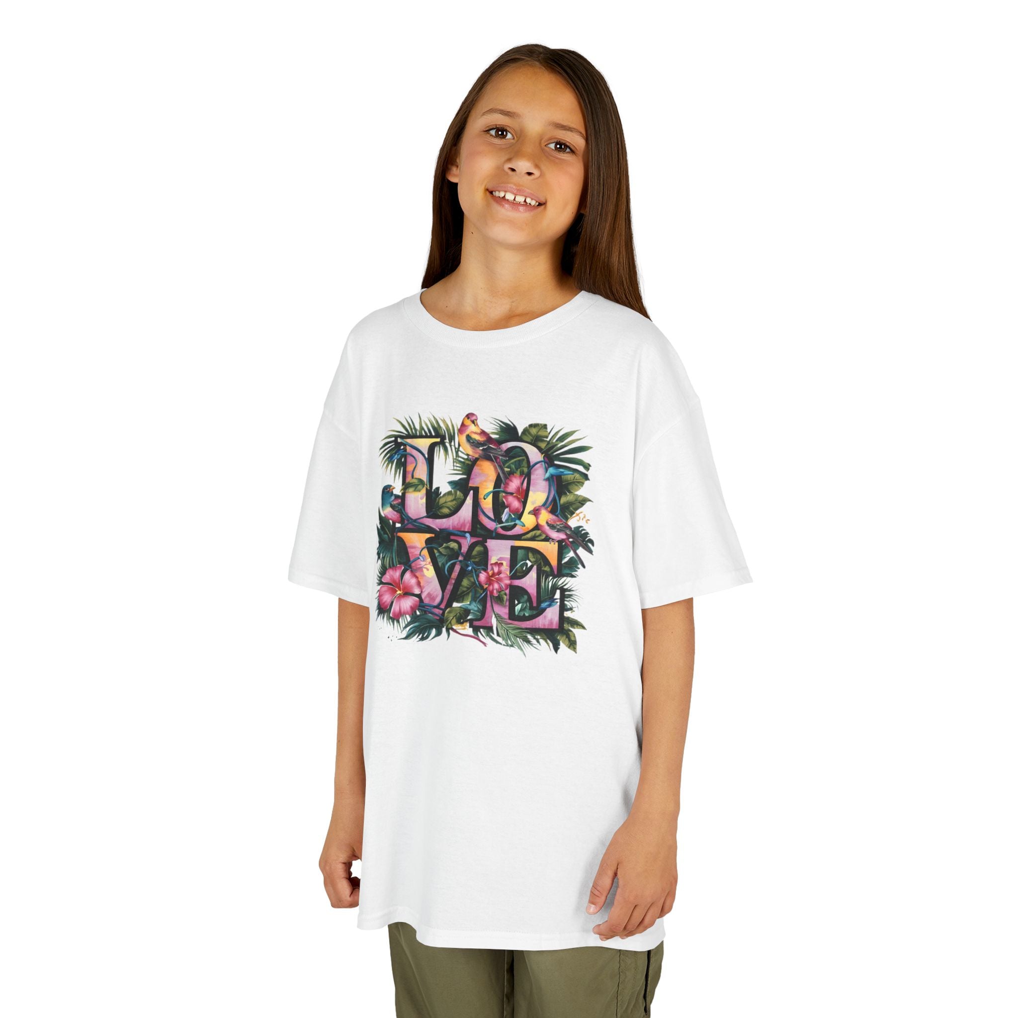 LOVE Organic Kids Tee, Children's T-Shirt, Youth Shirt, Kid's Clothing, Organic Cotton Top