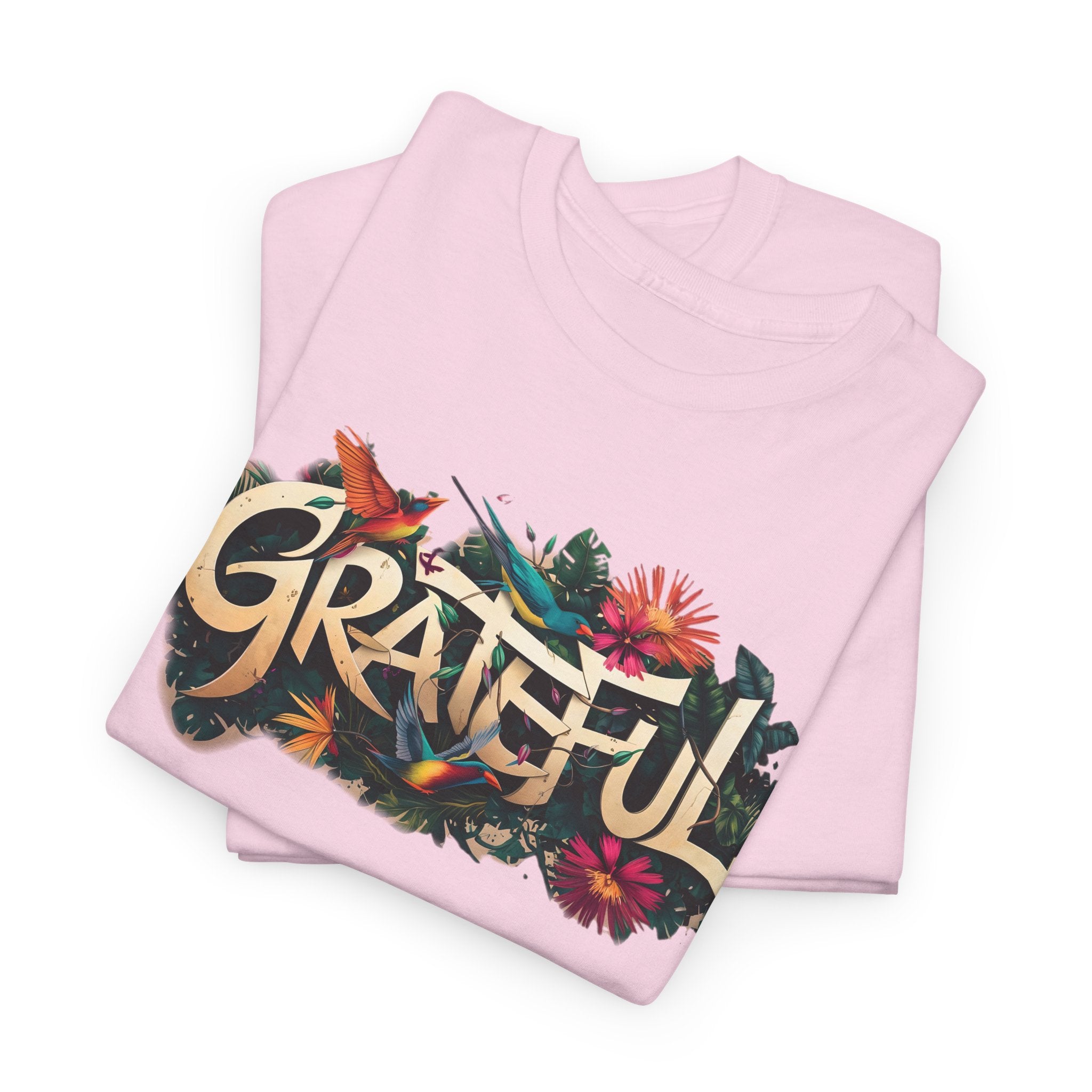 T-shirt bio GRATEFUL à imprimé coloré