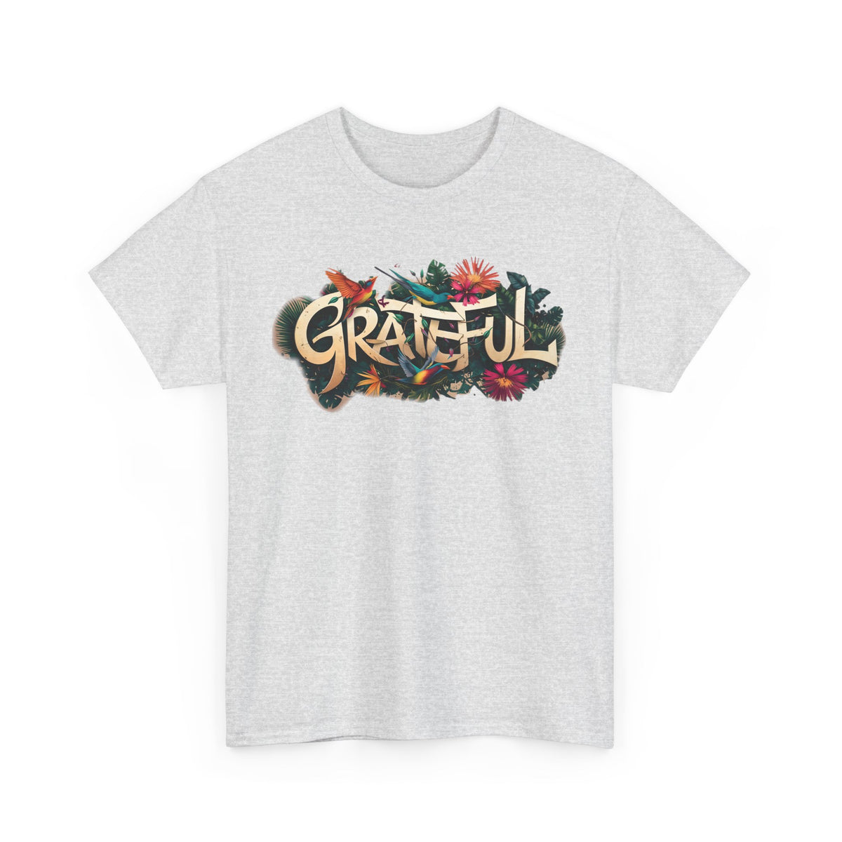 T-shirt bio GRATEFUL à imprimé coloré